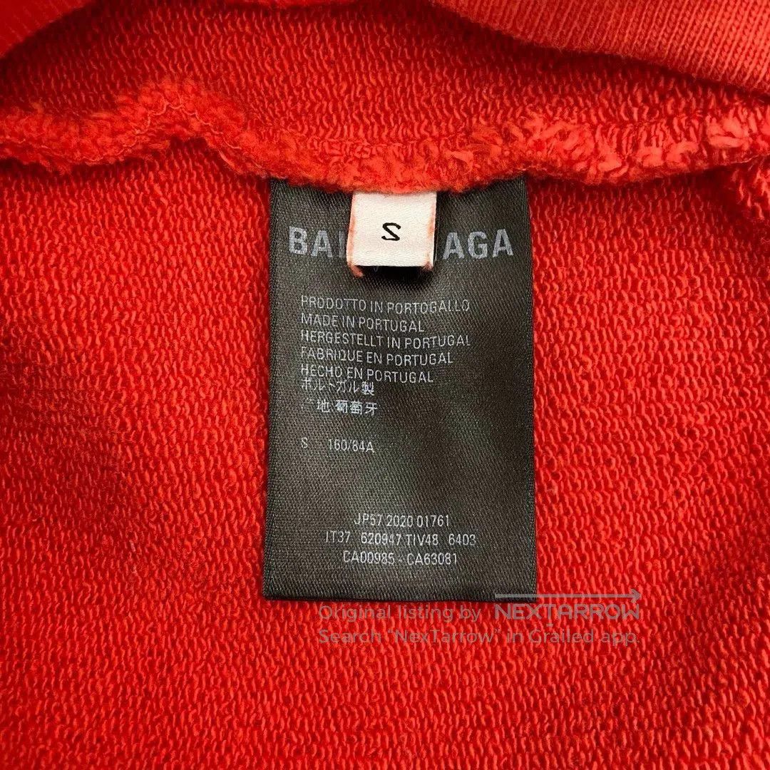Balenciaga Balenciaga Red Portrait Hoodie. Size US S / EU 44-46 / 1 - 5 Thumbnail