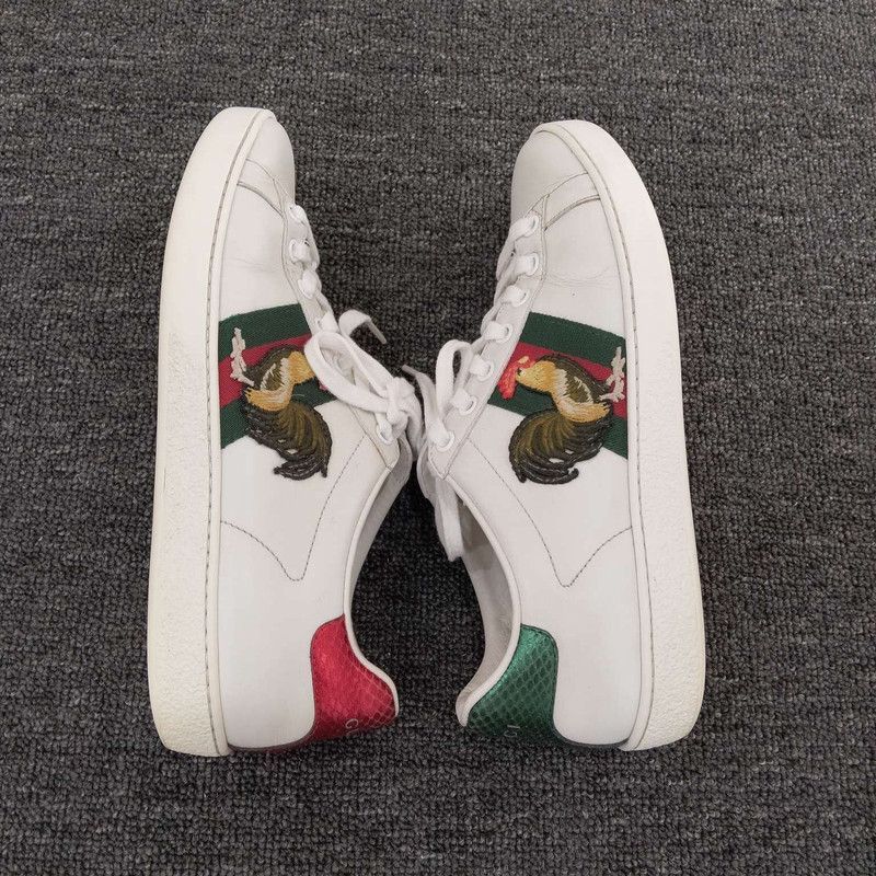 Gucci Gucci White Leather Low-Top Fashion Sneakers Size US 6.5 / EU 39-40 - 3 Thumbnail