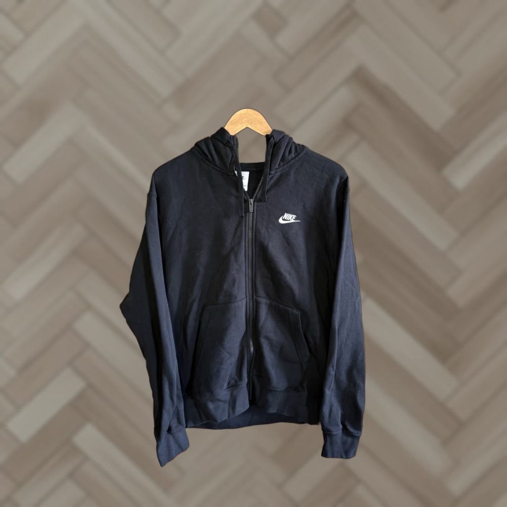 Nike Nike Sportswear Mens Black Full Zip Hooded Sweatshirt M BV2645 Size US M / EU 48-50 / 2 - 1 Thumbnail