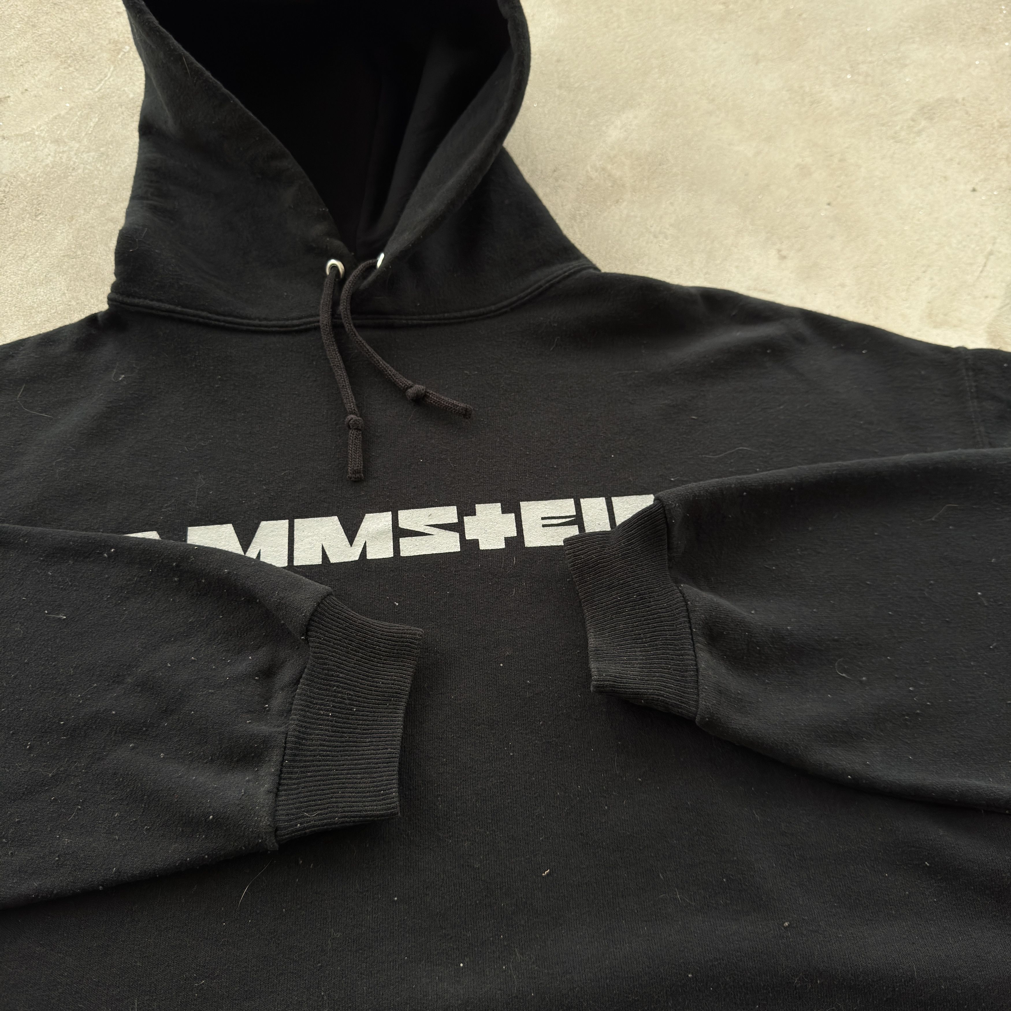 Band Tees Vintage 90s Rammstein Rock Band Hooded Sweatshirt Size US XL / EU 56 / 4 - 5 Thumbnail