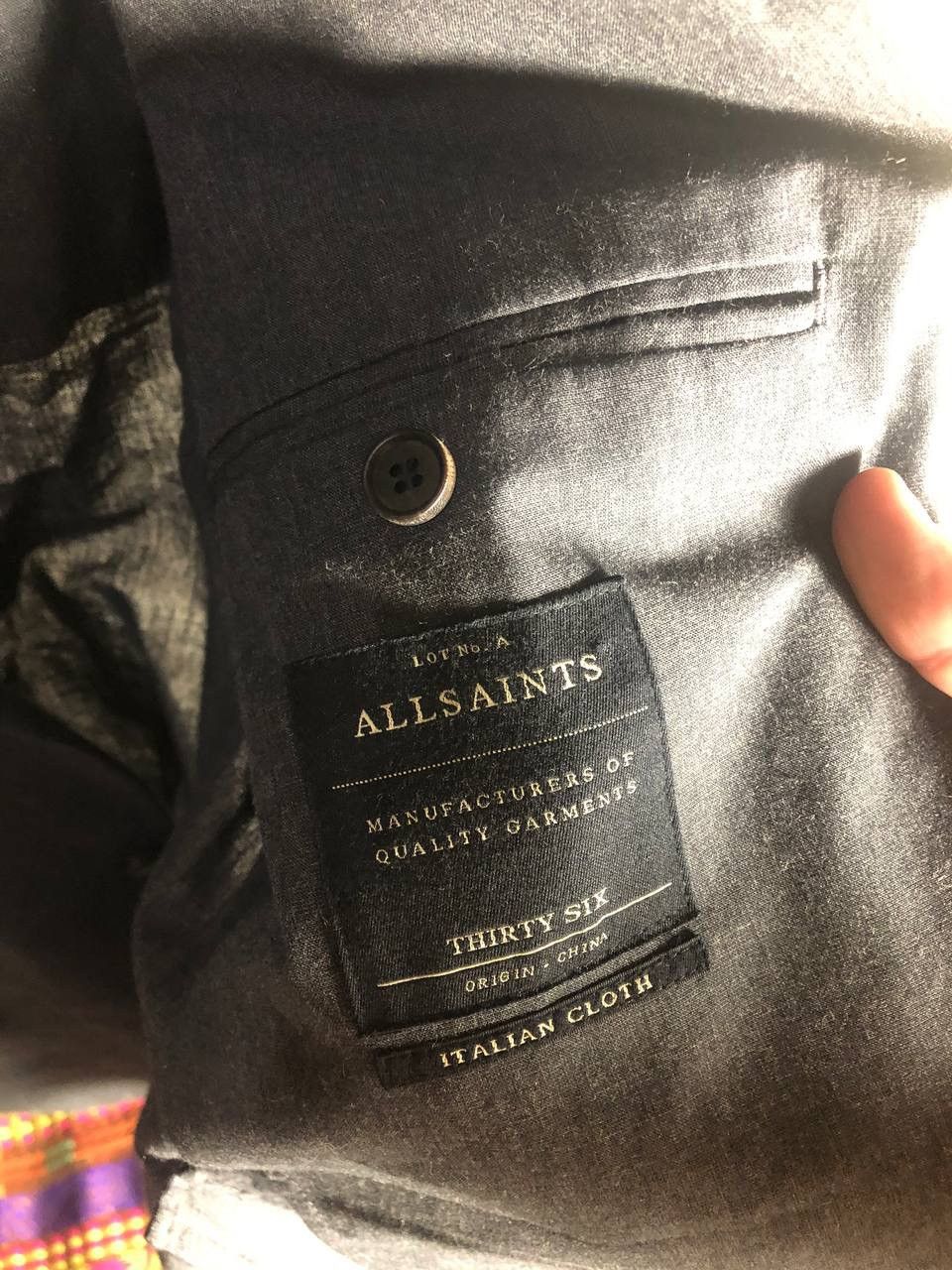 Allsaints VERY RARE ALLSAINTS TESLIN CASUAL BLAZER DESIGNER DELUX Y2K Size 42S - 4 Thumbnail