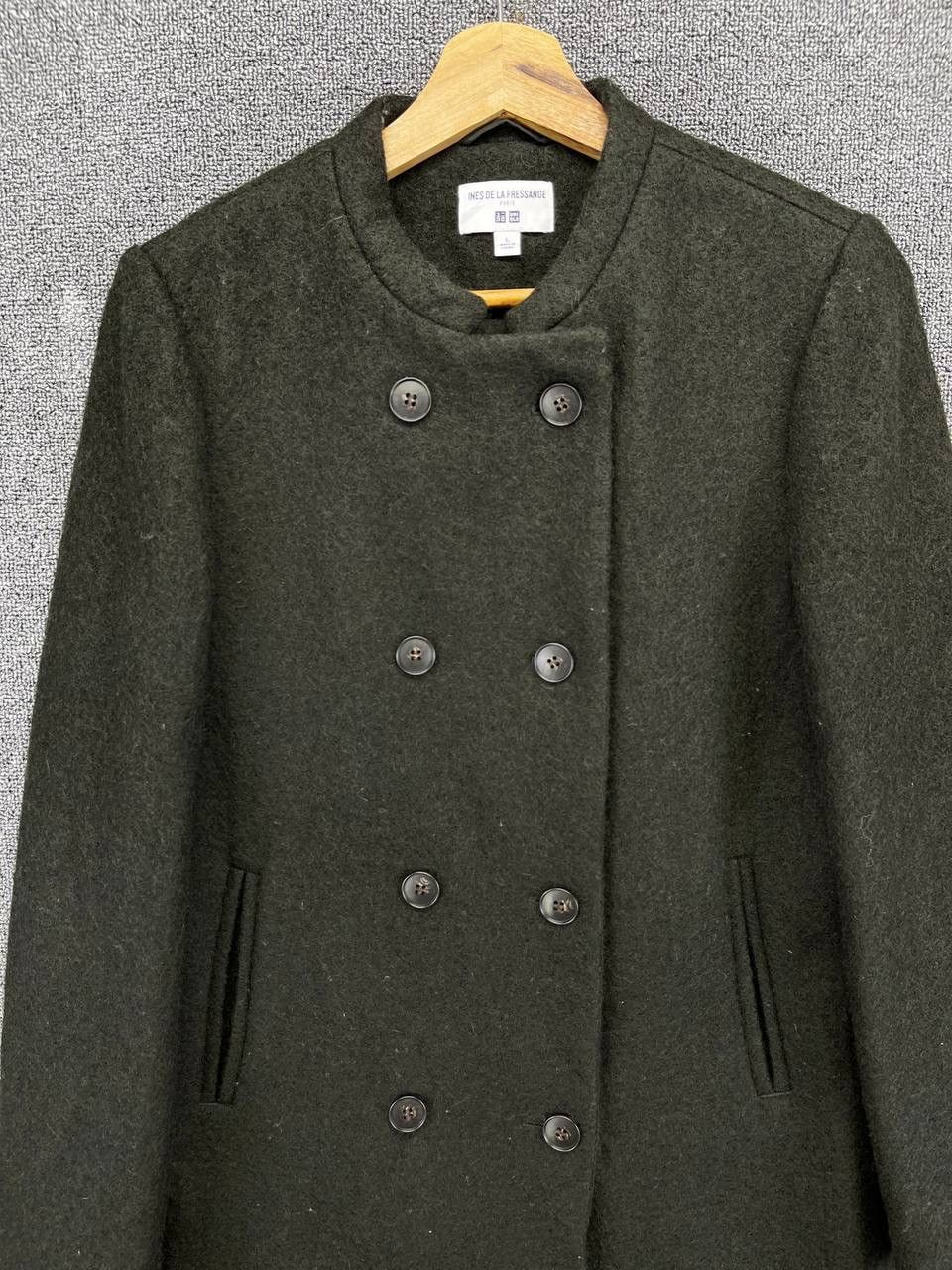 Uniqlo Ines De La Fressange Paris Uniqlo Button Up Rare Wool Jacket Size L / US 10 / IT 46 - 3 Thumbnail