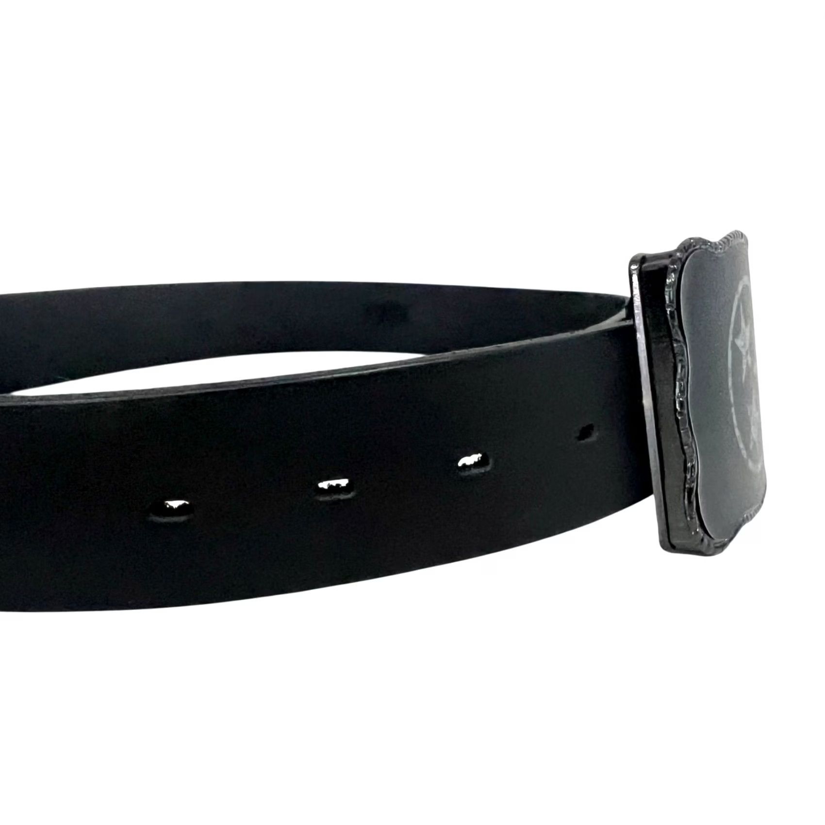 Vintage Tennessee Wallet Buckle Main Street Forge Belt Black Leather Adult Size 34 Belt Western Cowboy Tennessee Western Unisex Adults Mens Womens Boys Girls Size 34 - 5 Thumbnail
