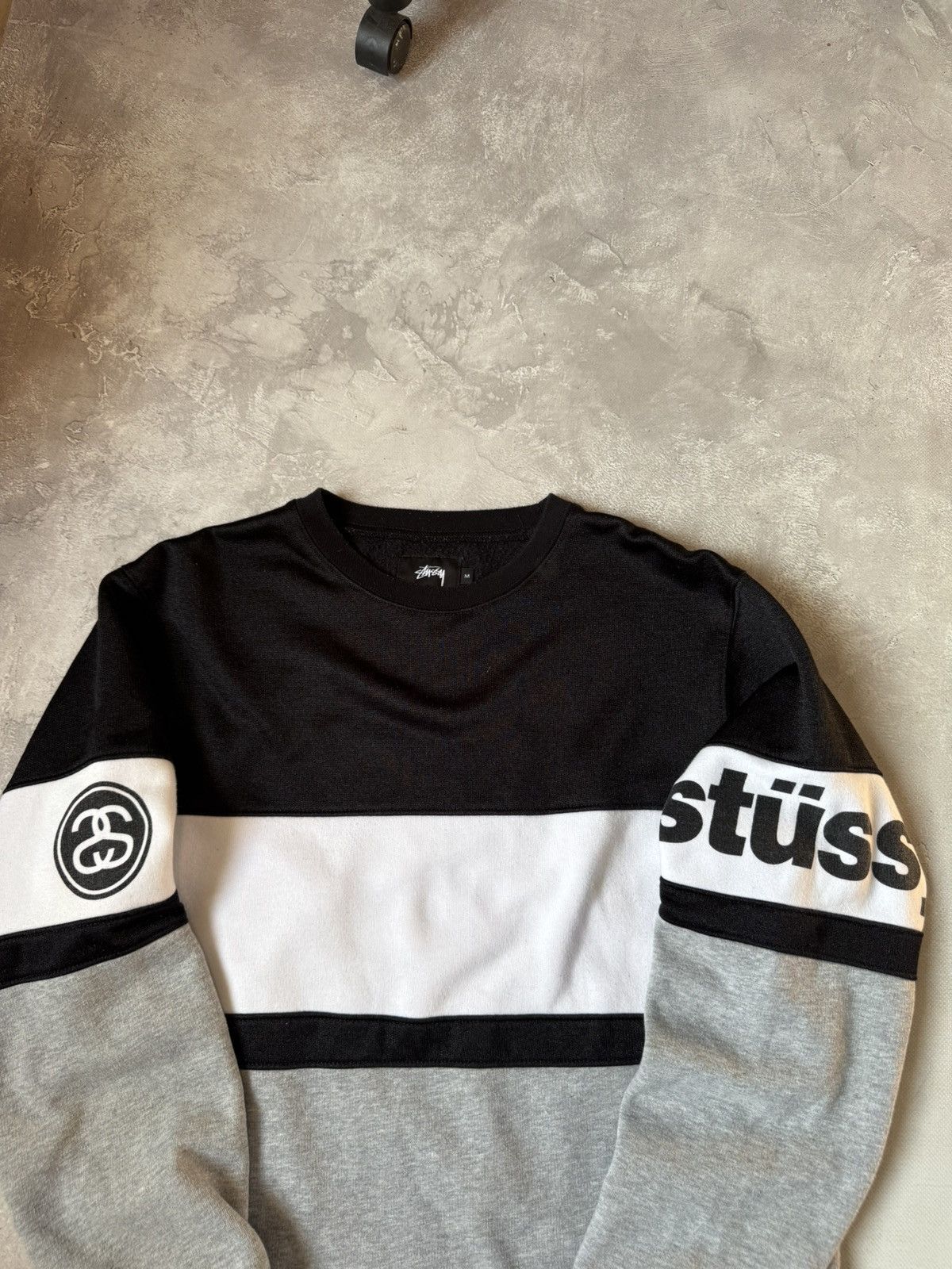 Stussy Stussy Black TrackCrew Sweatshirt Size US M / EU 48-50 / 2 - 1 Thumbnail