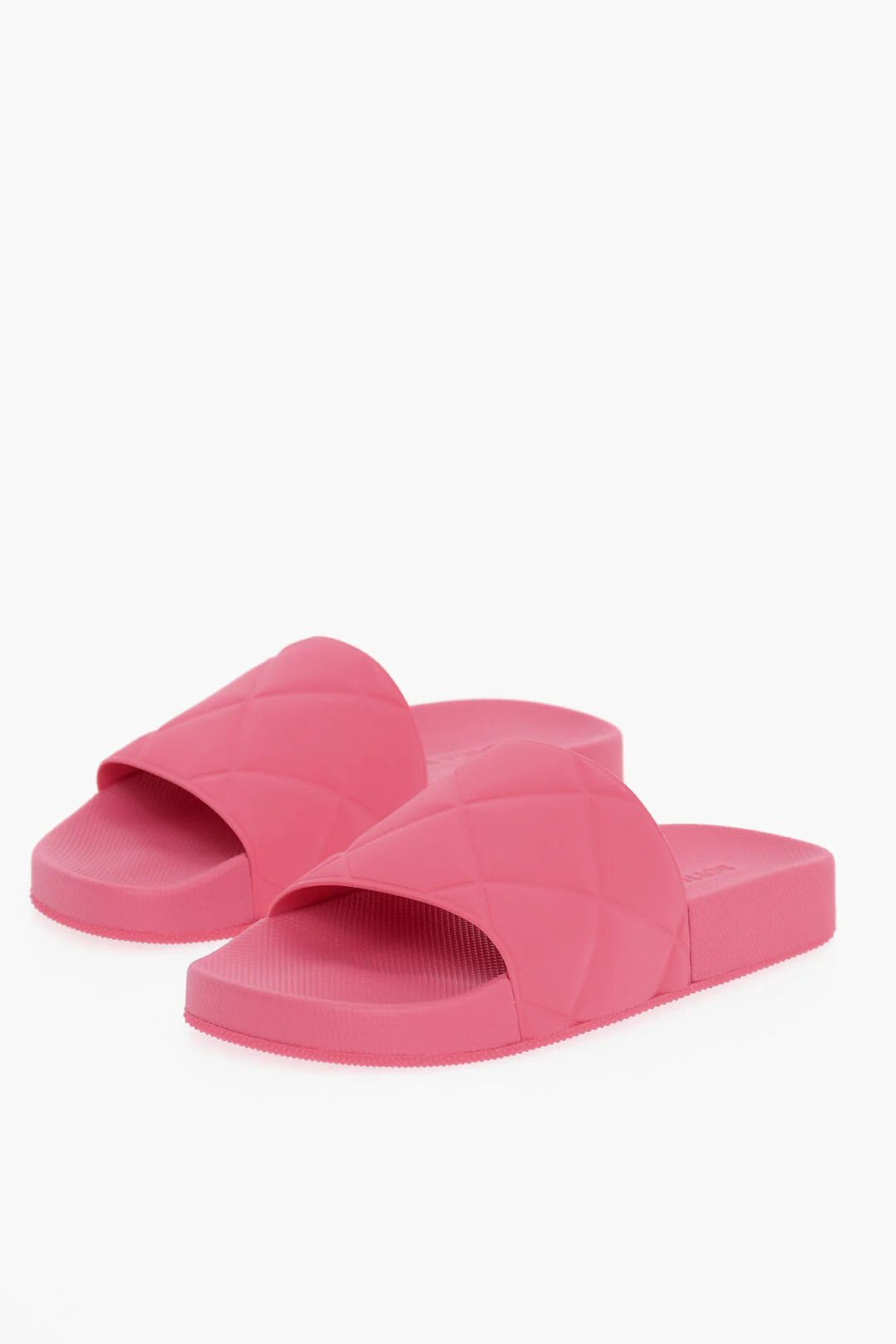 Bottega Veneta og1mm0426 Matte Rubber Sliders in Pink Size US 4 / IT 34 - 3 Thumbnail