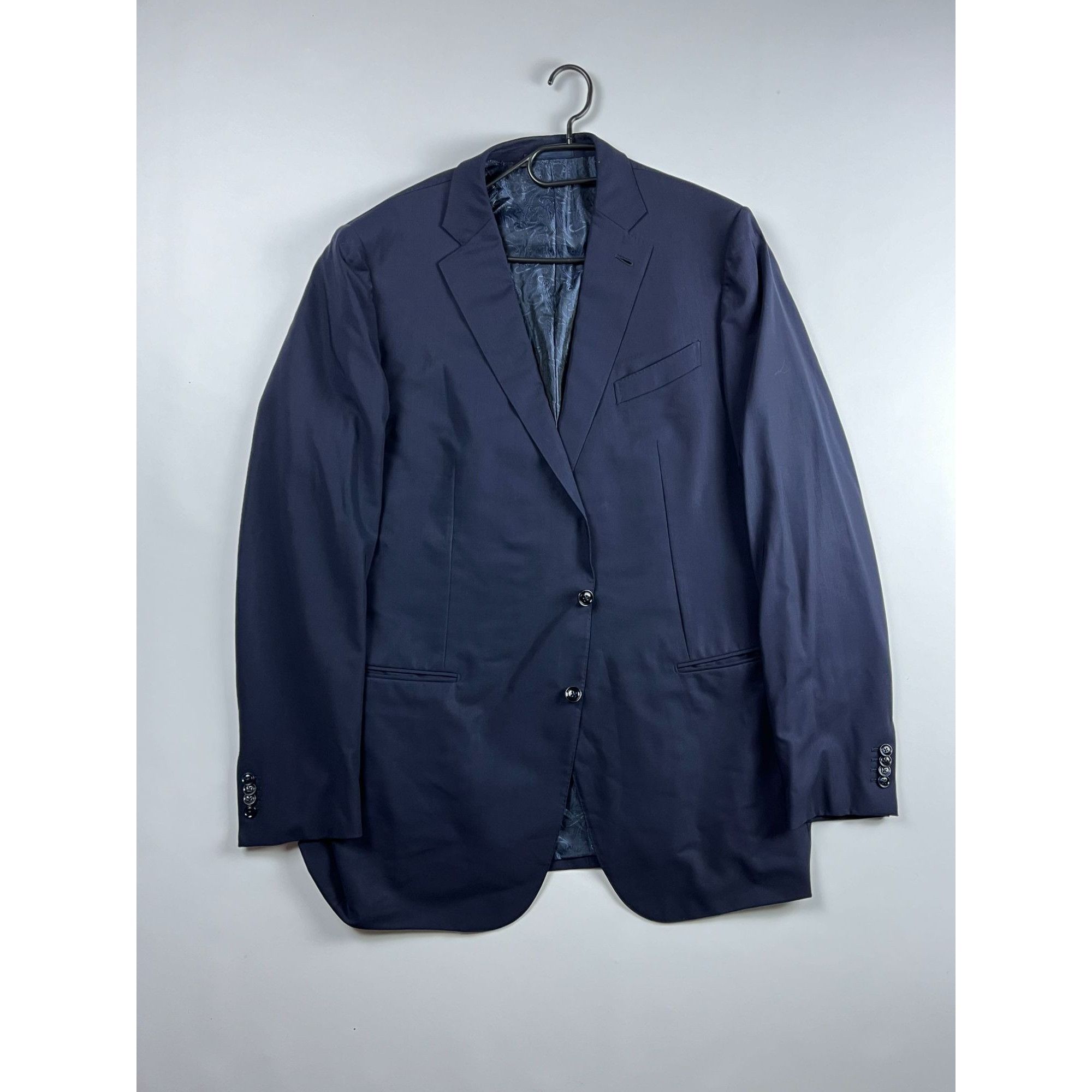 Ermenegildo Zegna Ermenegildo Zegna Navy Blue Two-Button Wool Blazer Size Size 48L - 1 Thumbnail