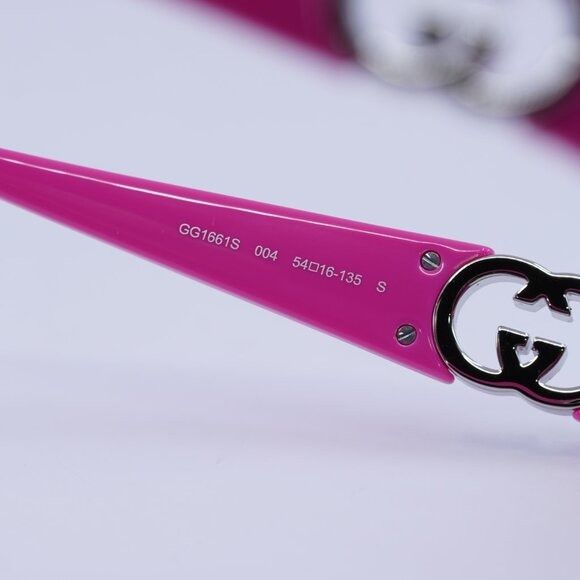 Gucci Gucci GG1661S 004 Sunglasses Fuchsia Rectangle Frame, Pink Size ONE SIZE - 6 Thumbnail