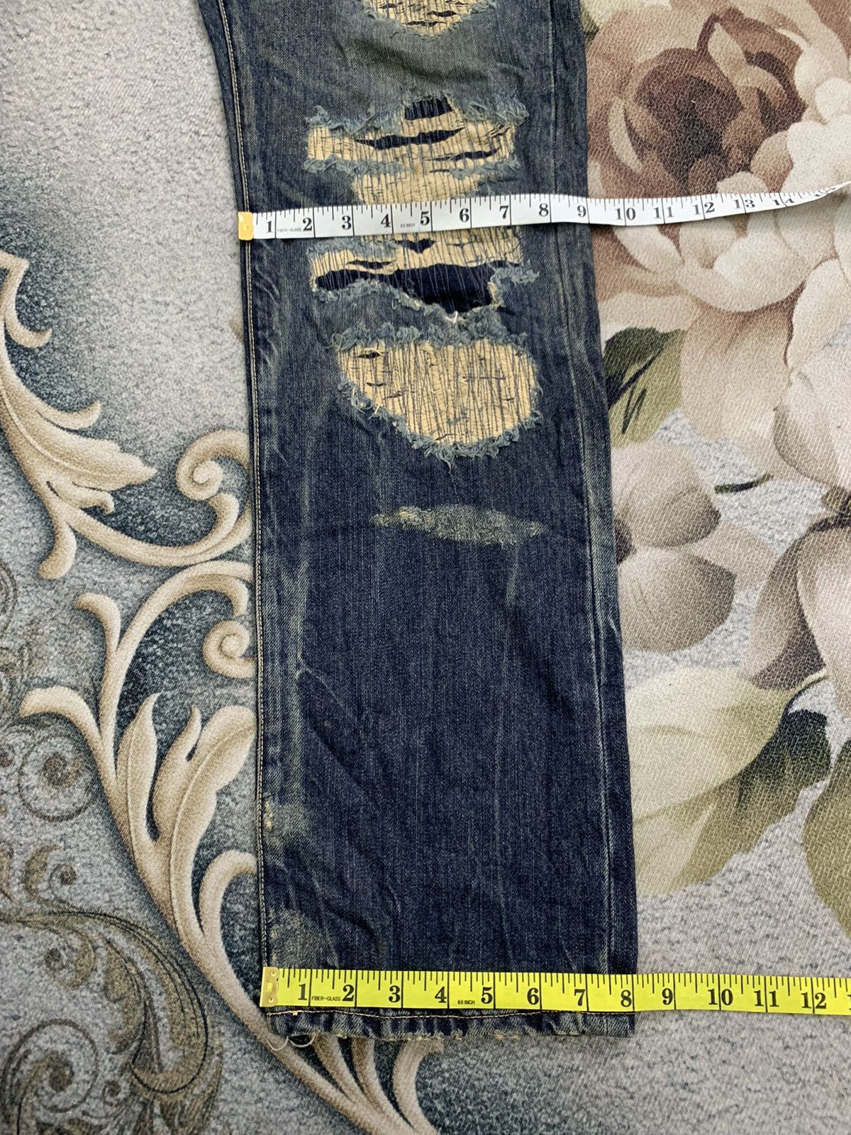 Self Edge Nice Sifury Copper Riveted Selvedge Denim Pant Made in Japan Size US 31 - 22 Thumbnail