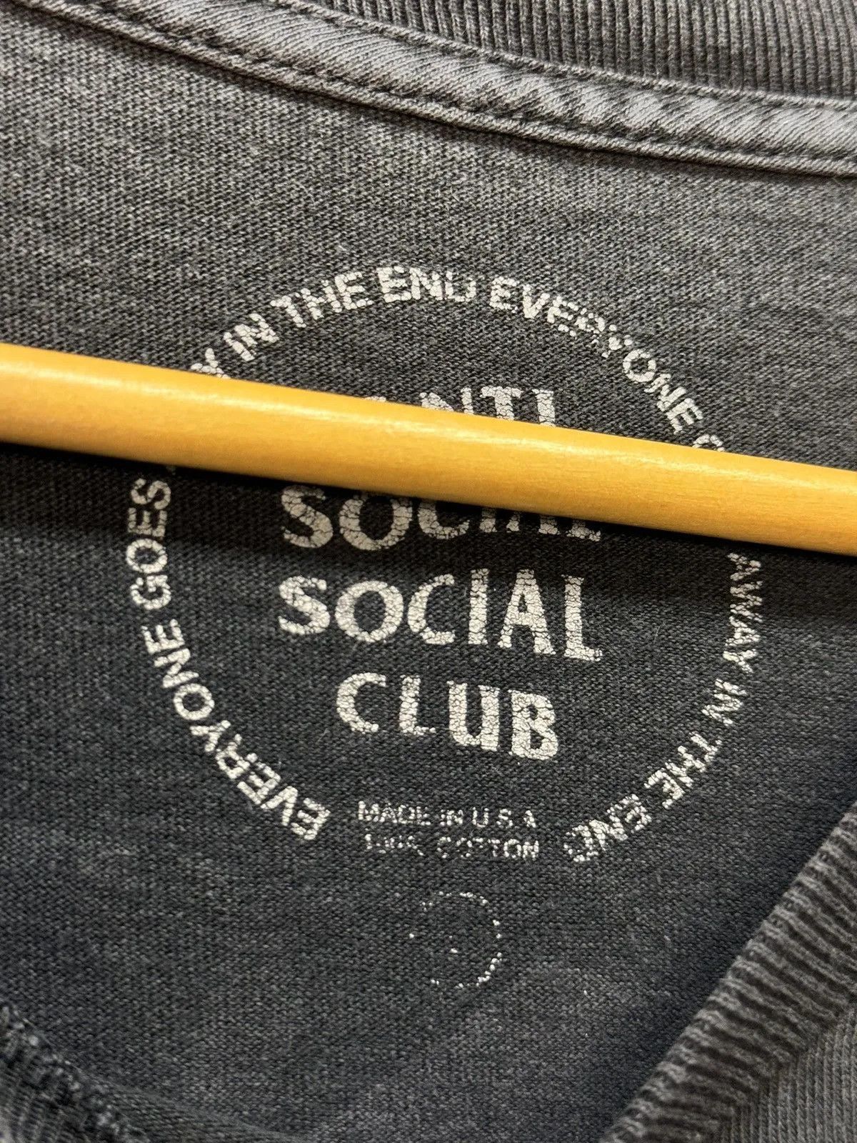 Anti Social Social Club 👉 Anti Social Social Club White Tee Vintage Y2K Size US M / EU 48-50 / 2 - 9 Thumbnail