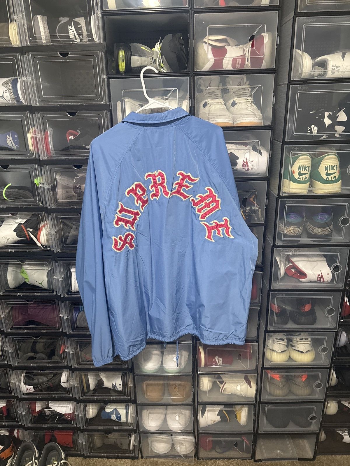 Supreme Supreme Old English Arc Coaches Jacket Size US XXL / EU 58 / 5 - 2 Thumbnail