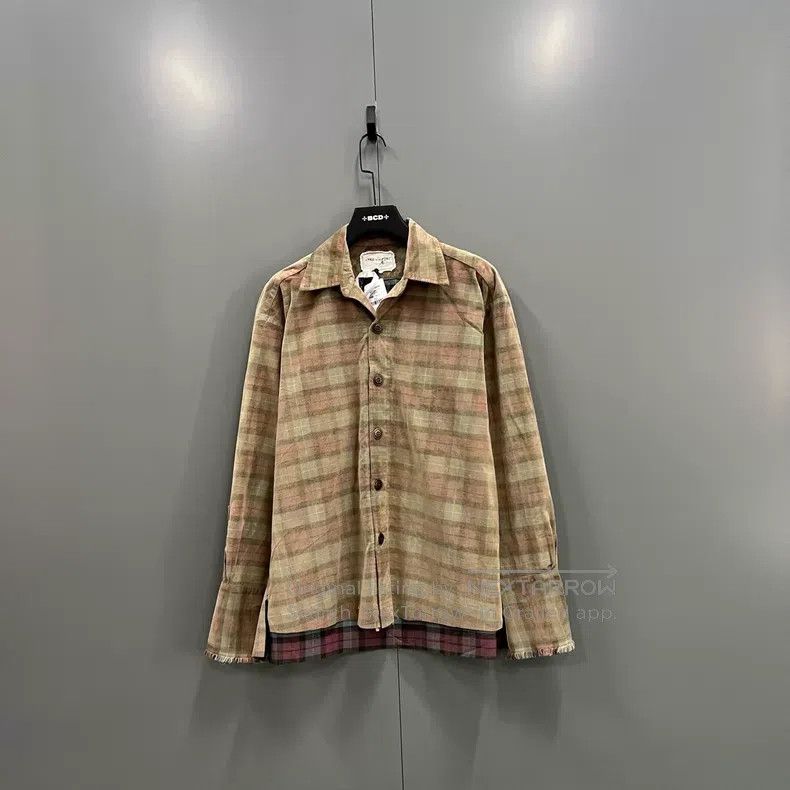 Greg Lauren Greg Lauren Contrast plaid long-sleeve shirt Size US M / EU 48-50 / 2 - 1 Thumbnail