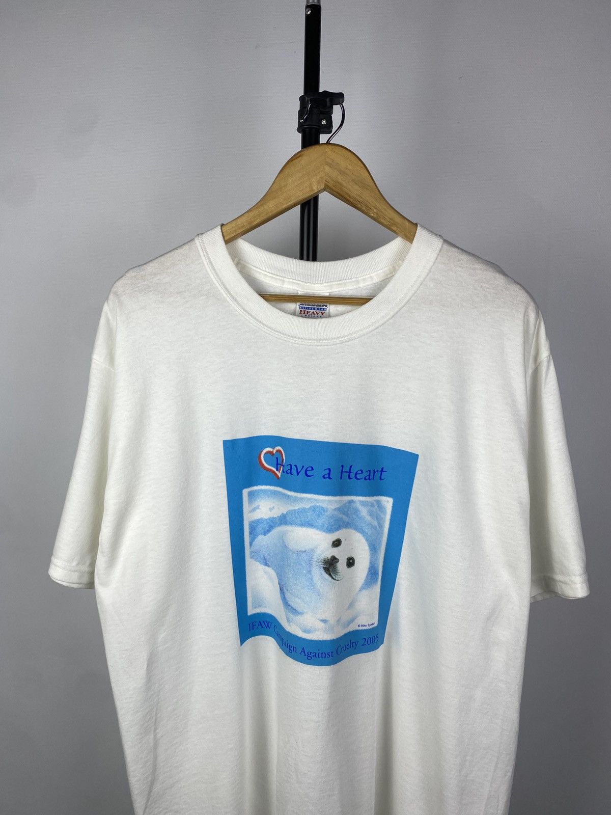 Vintage 2005 Campaign Against Cruelty IFAW Animal Graphic T-Shirt Size US L / EU 52-54 / 3 - 2 Thumbnail