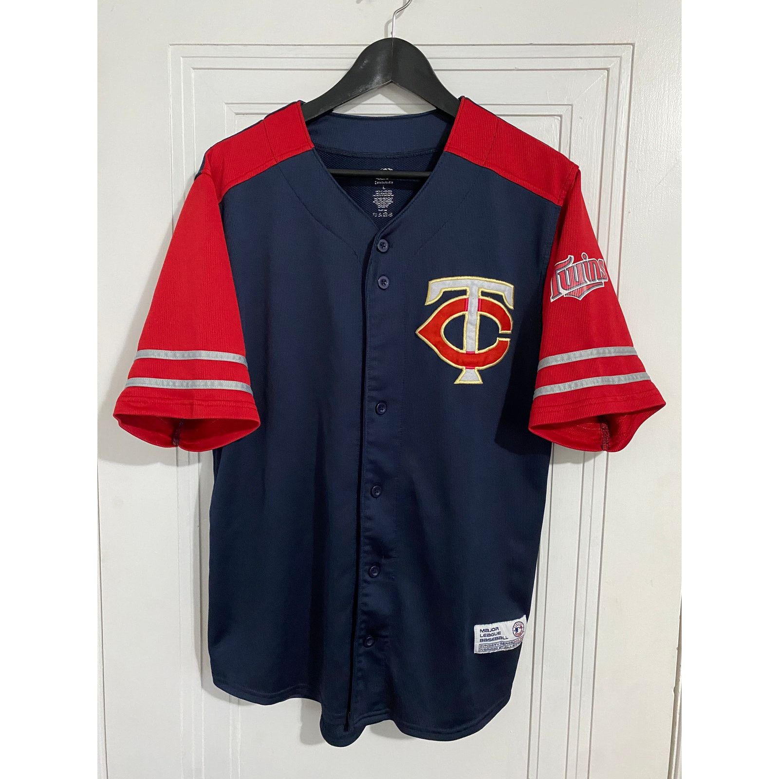 MLB Minnesota Twins Blue Baseball Jersey Men's Size Large Size US L / EU 52-54 / 3 - 1 Thumbnail