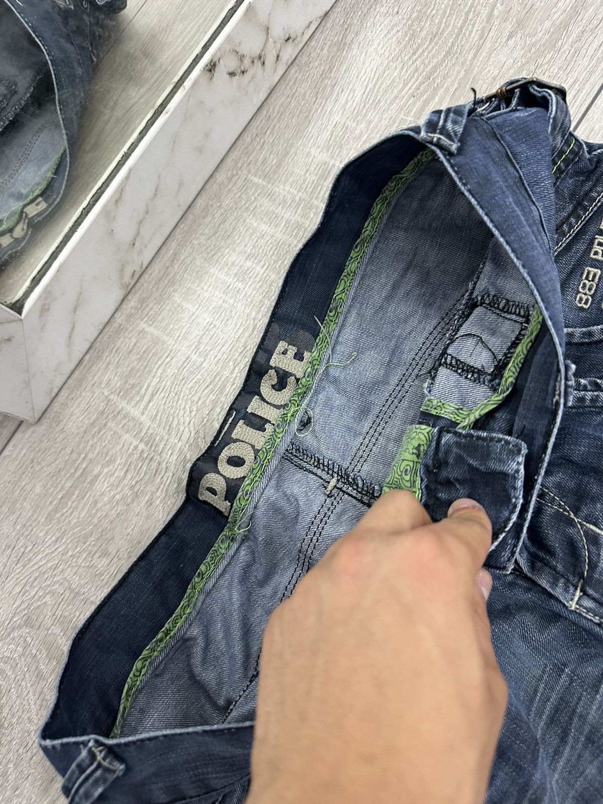 Vintage 883 Police Avantgarde Y2K Vintage Jeans Flared Size US 32 / EU 48 - 7 Thumbnail