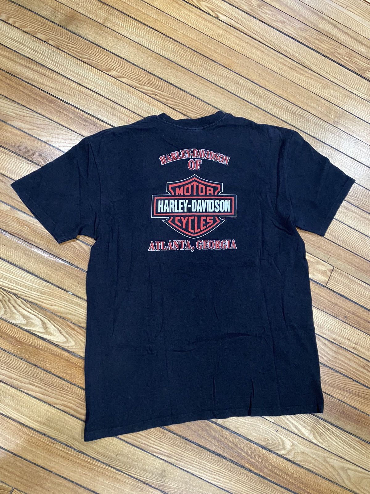 Harley Davidson × Vintage HD Christmas t shirt Atlanta GA XL Size US XL / EU 56 / 4 - 3 Thumbnail