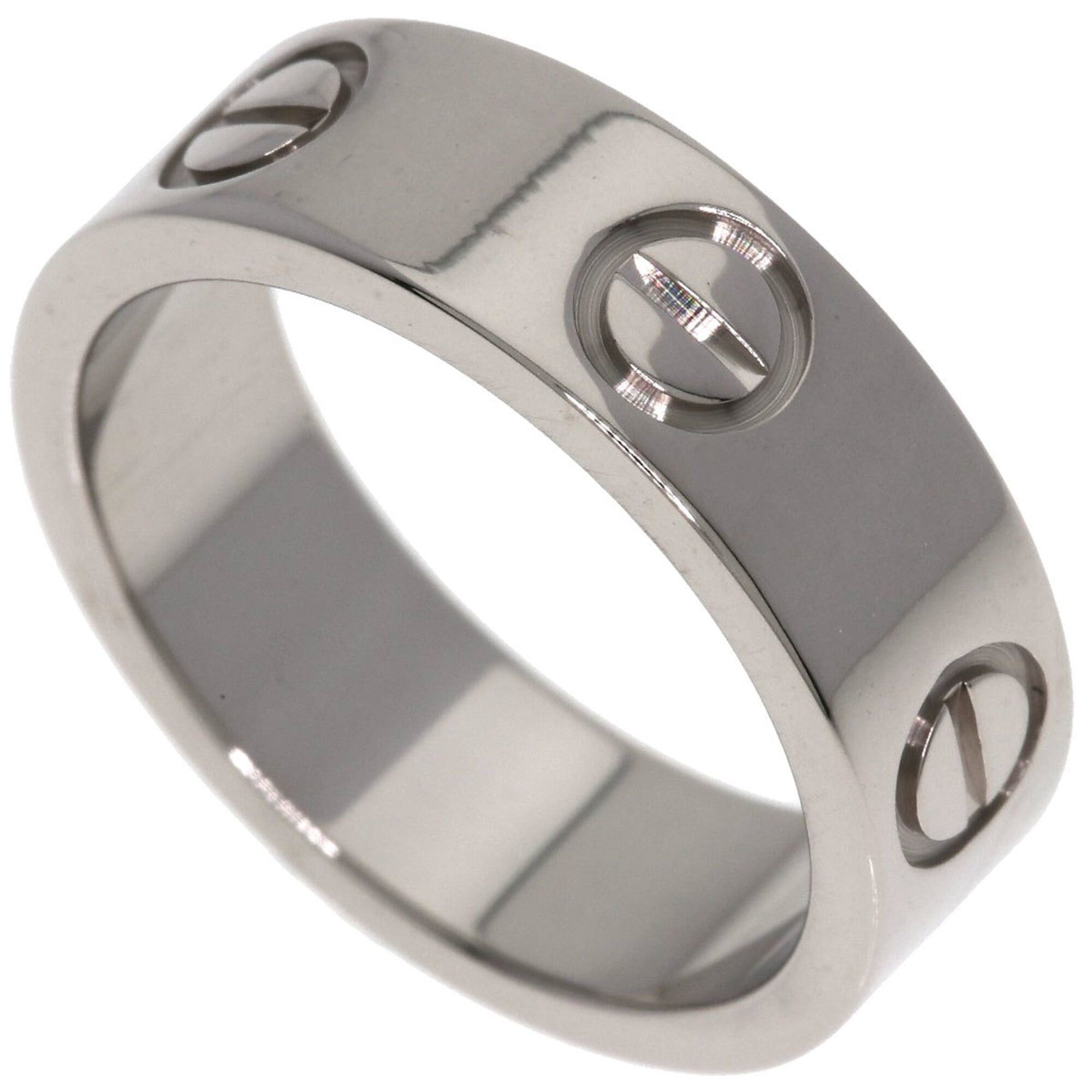 Cartier Cartier Love Ring #48, 18K White Gold, Women's Ring, CARTIER Size ONE SIZE - 1 Thumbnail
