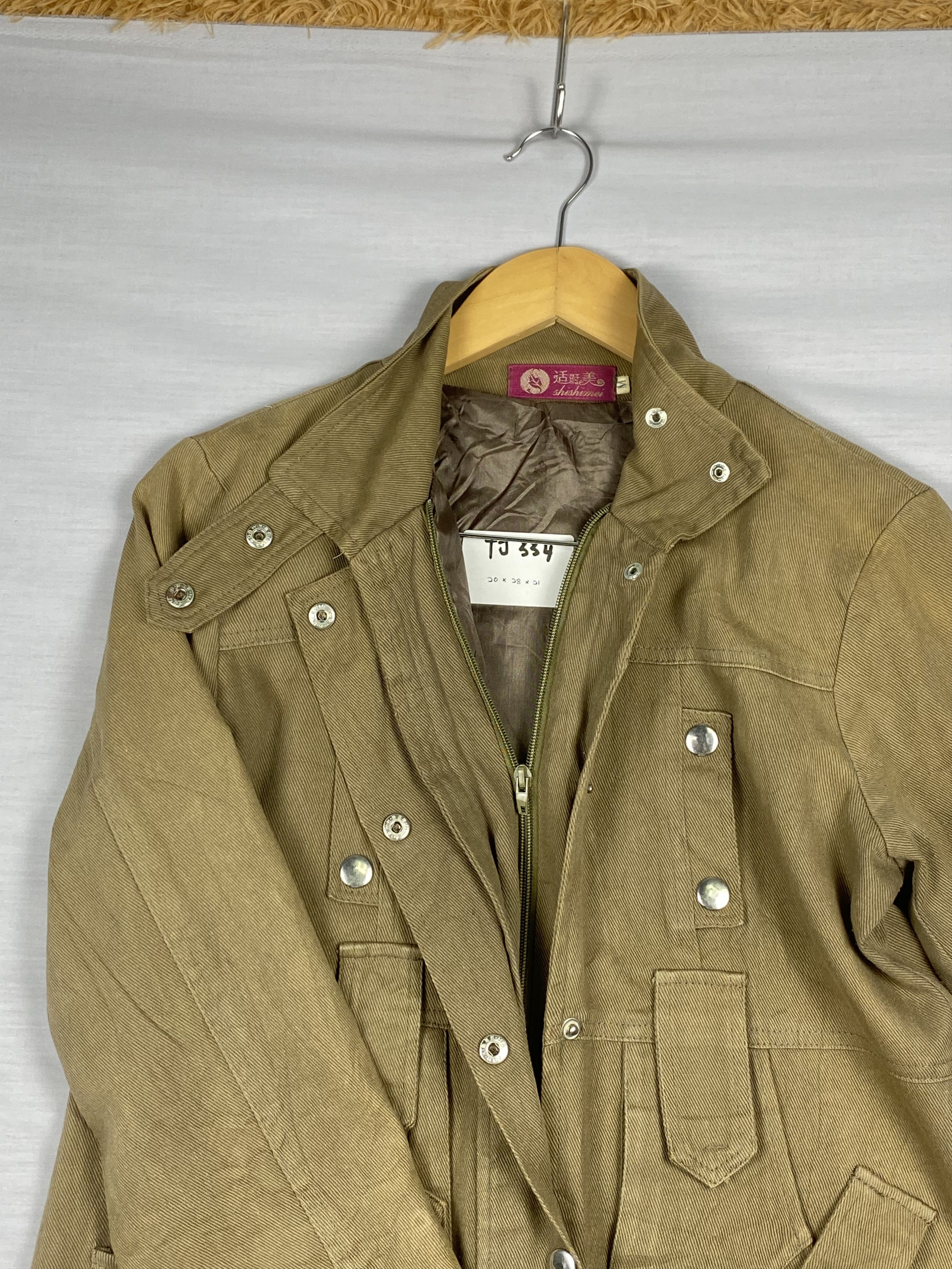 Japanese Brand Vintage Shishimei Zip Up Plain Canvas Parkas Jacket Size US M / EU 48-50 / 2 - 3 Thumbnail