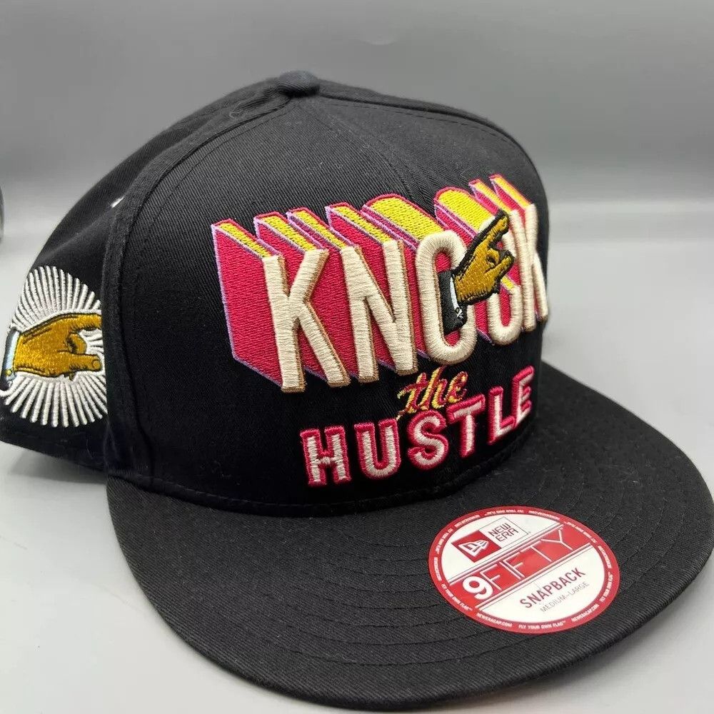 New Era Knock the Hustle Hat Men 9Fifty New Era Snap Back Cap M-L Size ONE SIZE - 1 Thumbnail