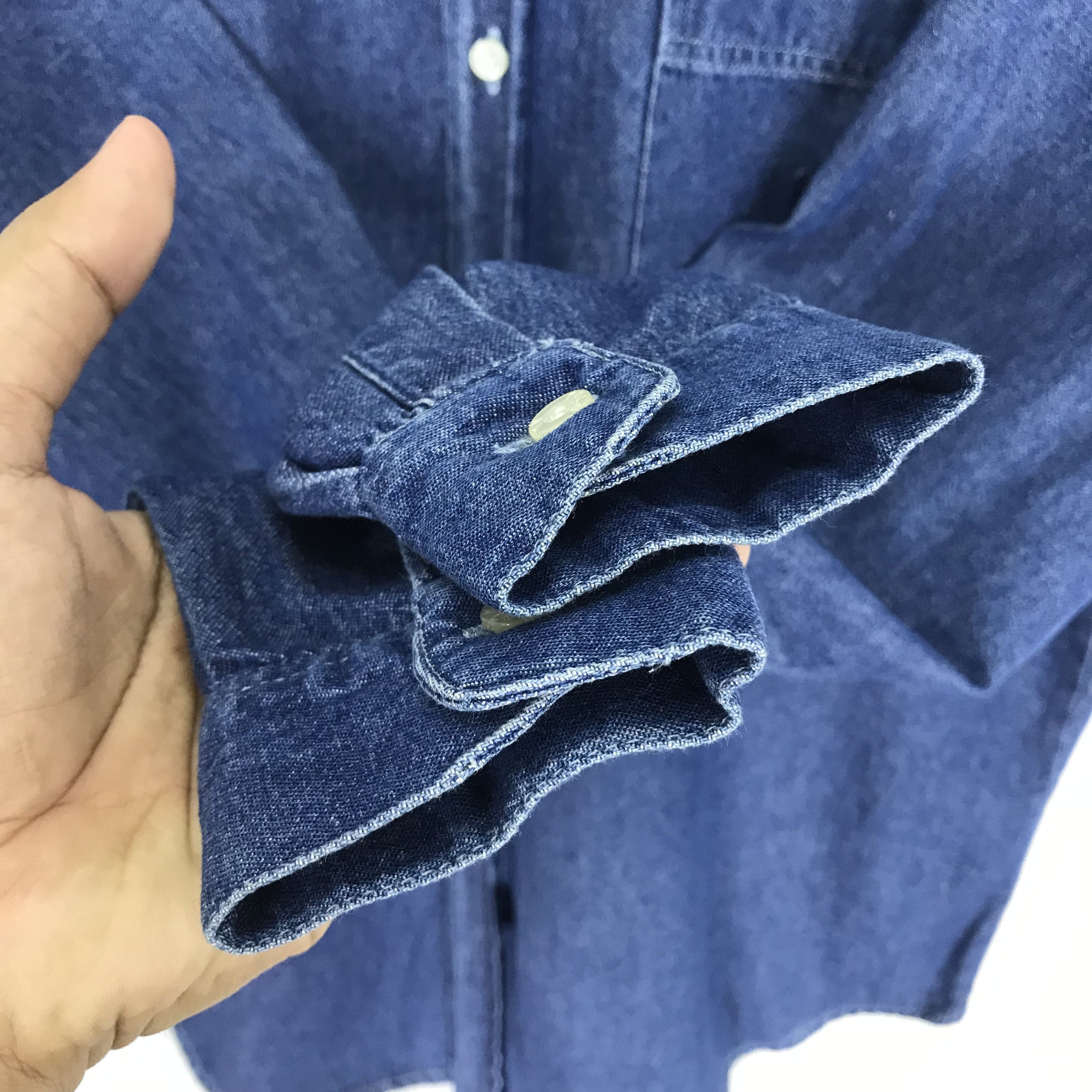 Polo Ralph Lauren Vintage 90s Polo by Ralph Lauren Jeans Blue Denim Shirt Size US M / EU 48-50 / 2 - 6 Thumbnail