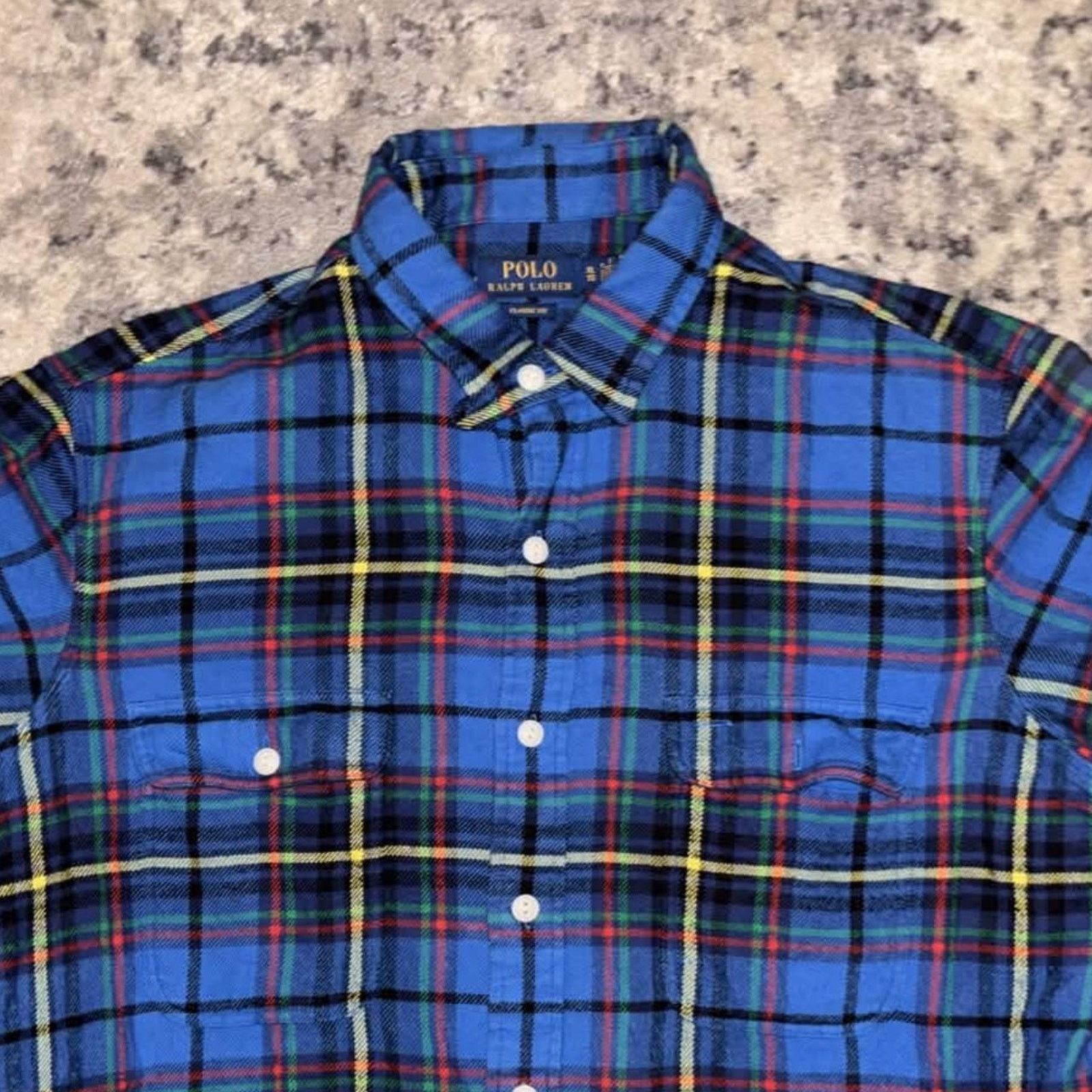 Polo Ralph Lauren Vintage Polo Ralph Lauren Plaid Button Up Shacket Size US XL / EU 56 / 4 - 2 Thumbnail