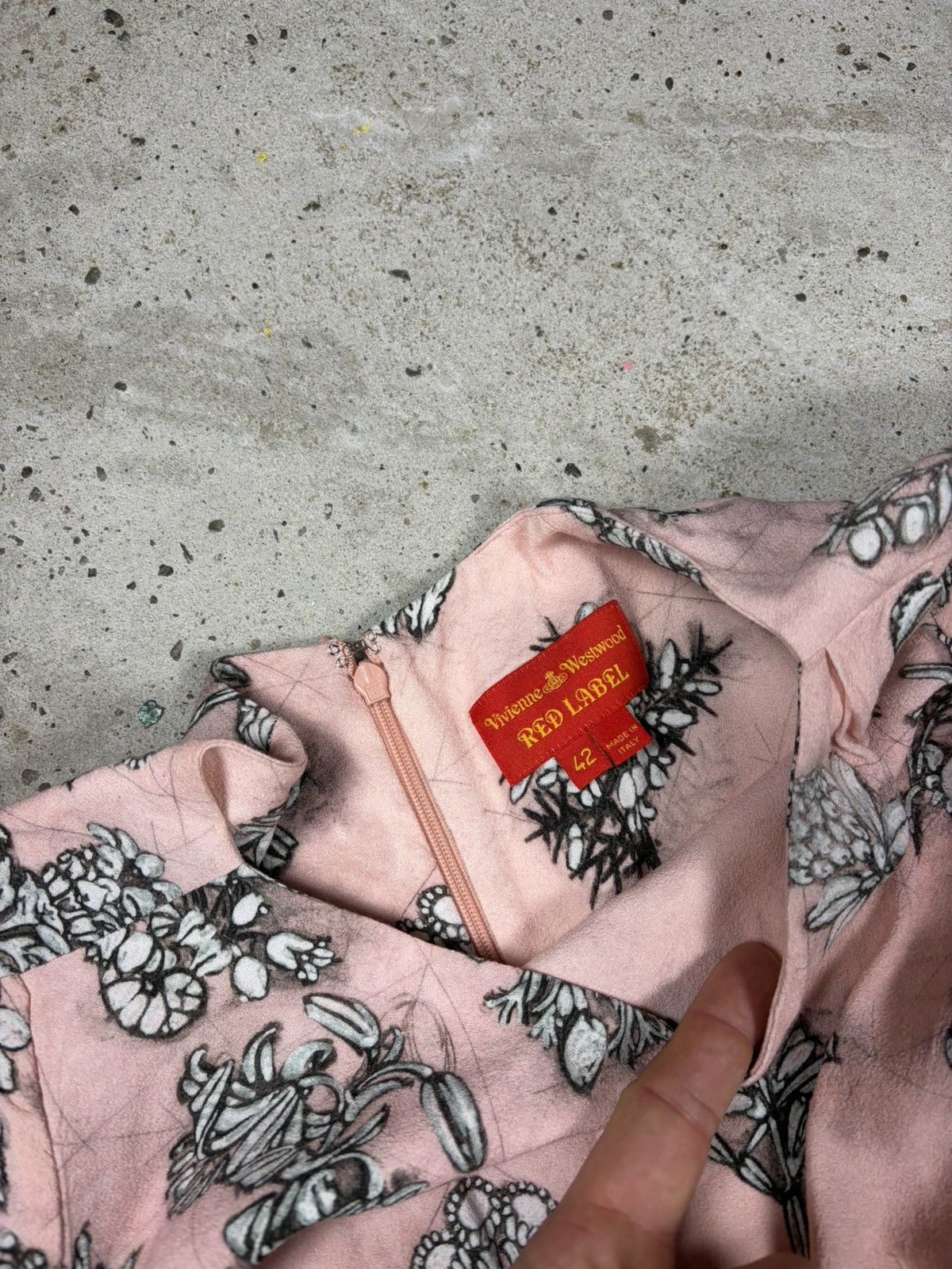 Vivienne Westwood Vivienne Westwood Red Label 2013 Pink Floral Print Dress Size M / US 6-8 / IT 42-44 - 9 Thumbnail