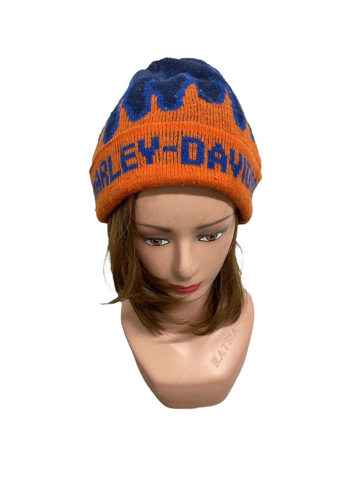 Harley Davidson Vintage Harley Davidson Flames 🔥 Beanie Size ONE SIZE - 1 Thumbnail