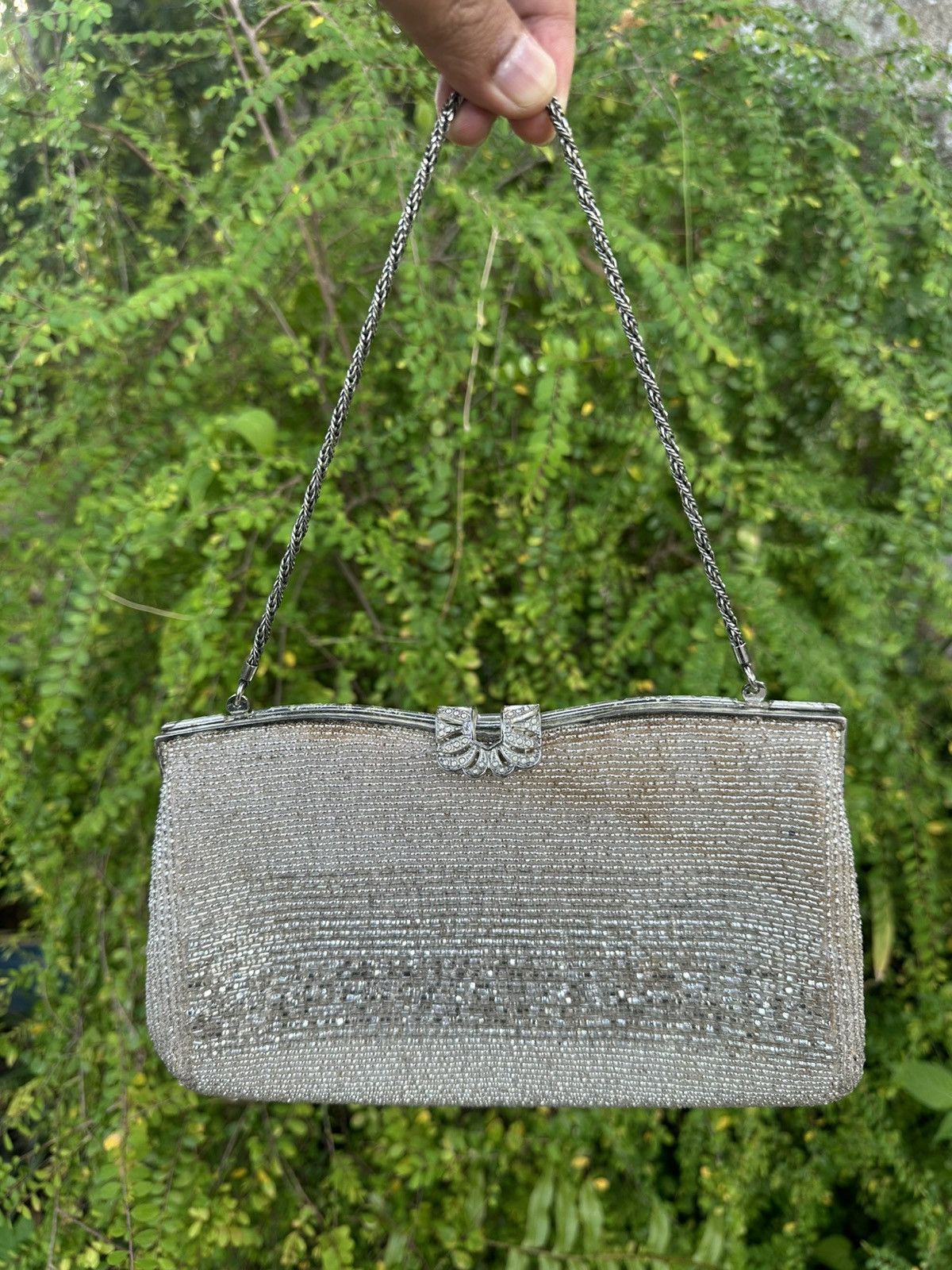 Handmade 🔥FREE SHIPPING🔥HANDMADE BEADED BAG WOMEN DINNER GALA Size ONE SIZE - 2 Thumbnail