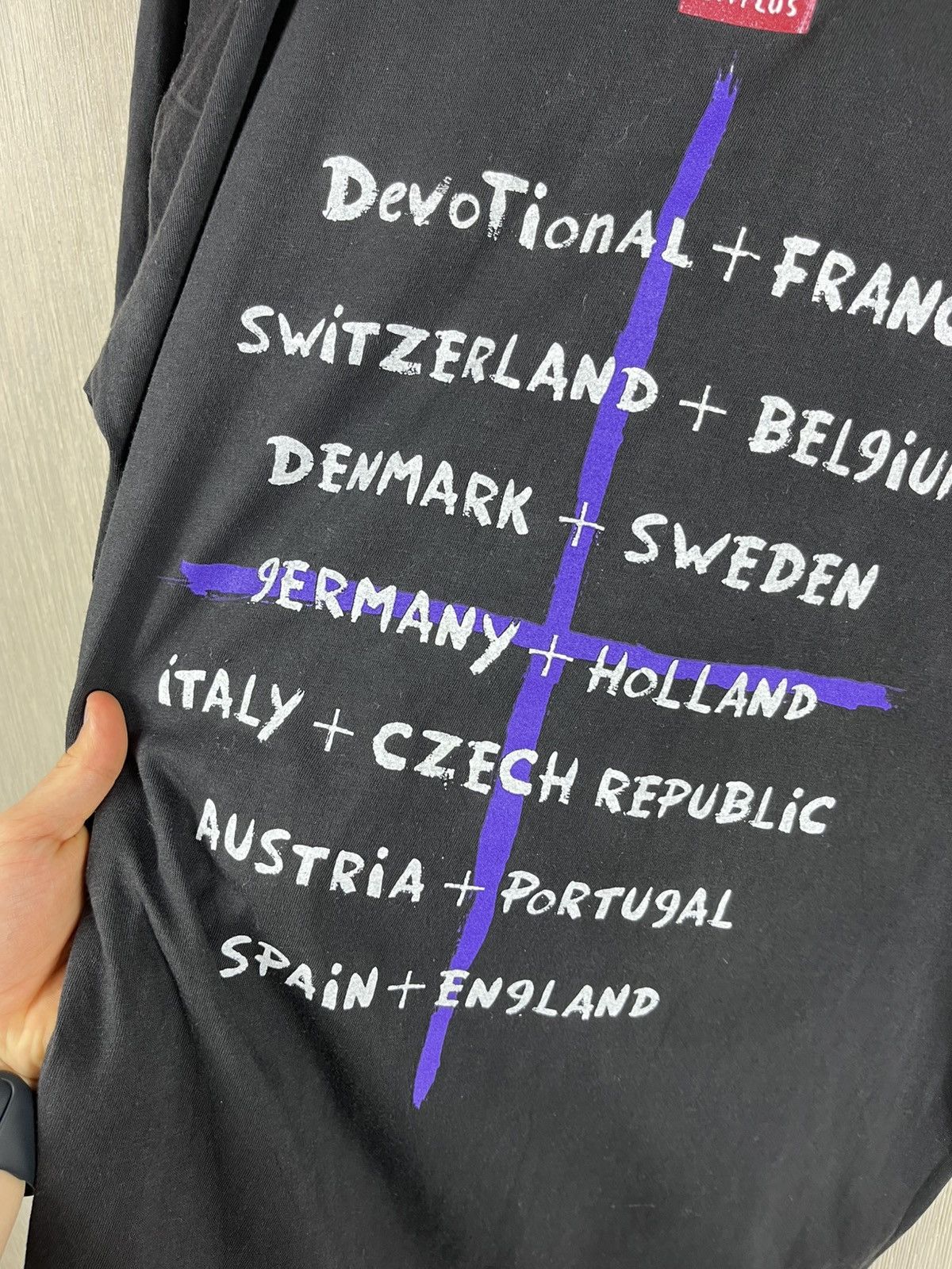 Band Tees Vintage Depeche Mode 1993 tee single stitch t-shirt DP plus Size US L / EU 52-54 / 3 - 22 Thumbnail