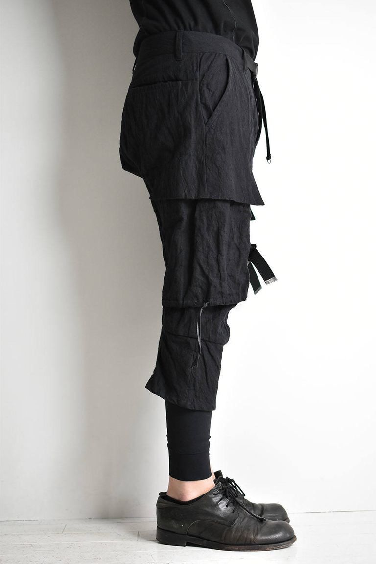 D.Hygen D.HYGEN MIX SILK COTTON LAYERED CARGO PANTS Size US 30 / EU 46 - 8 Thumbnail