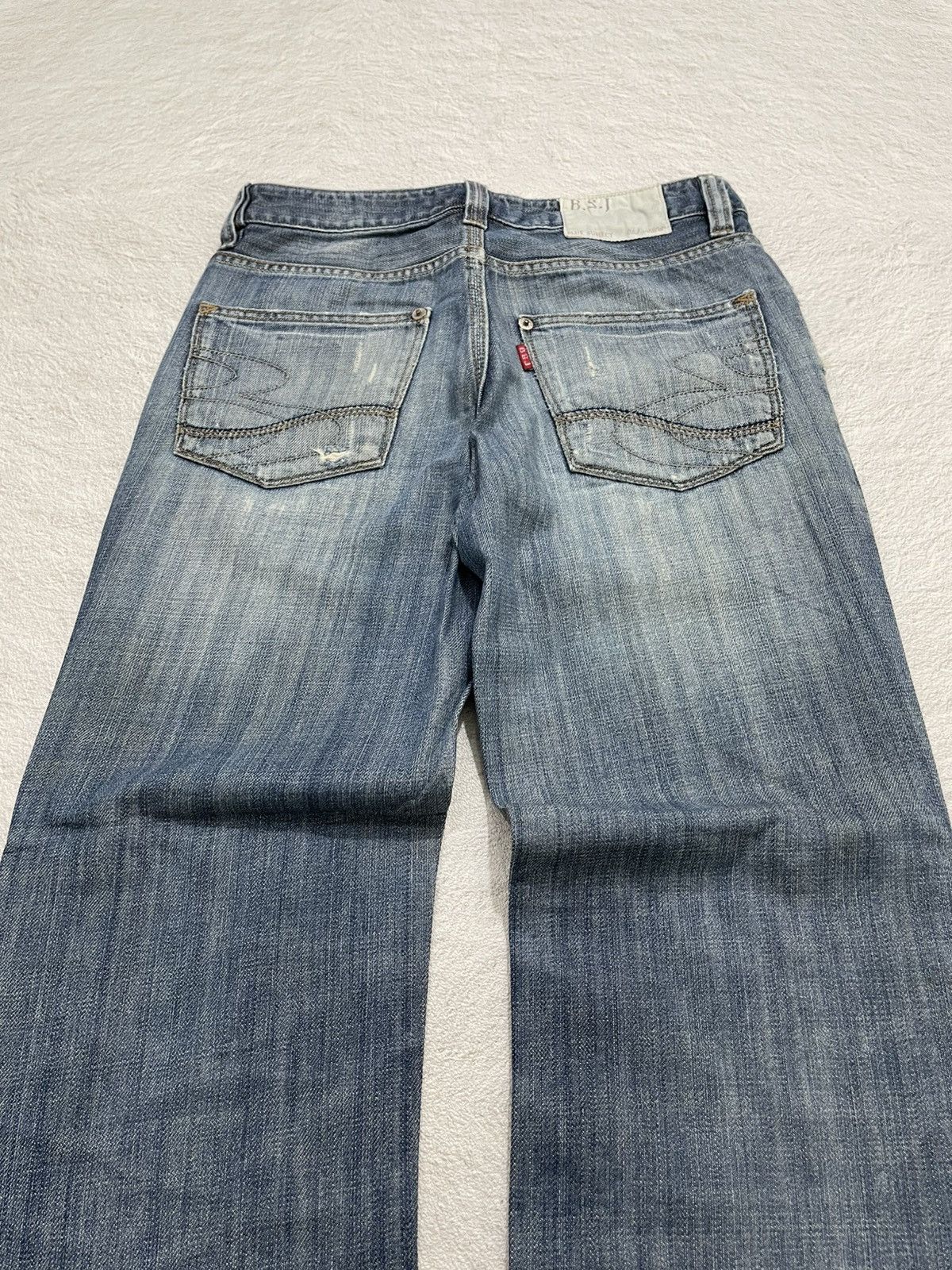 Japanese Brand 2000s Distressed Washed Blue Jeans Y2K Size US 29 - 10 Thumbnail