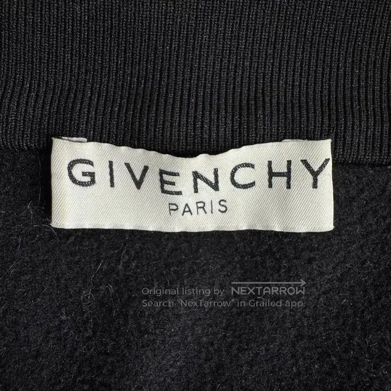 Givenchy Givenchy Black Side Stripe Letter Zip Up Jacket Size US L / EU 52-54 / 3 - 3 Thumbnail