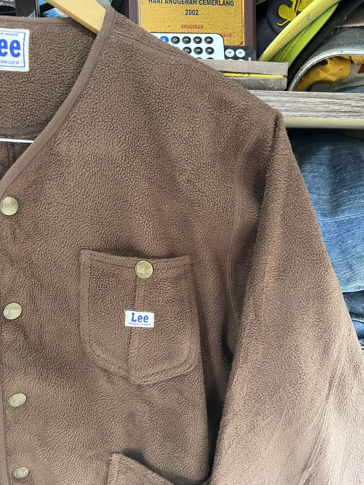 Lee 🔥Lee Union Made Cropped Button Fleece Jacket Size US S / EU 44-46 / 1 - 6 Thumbnail