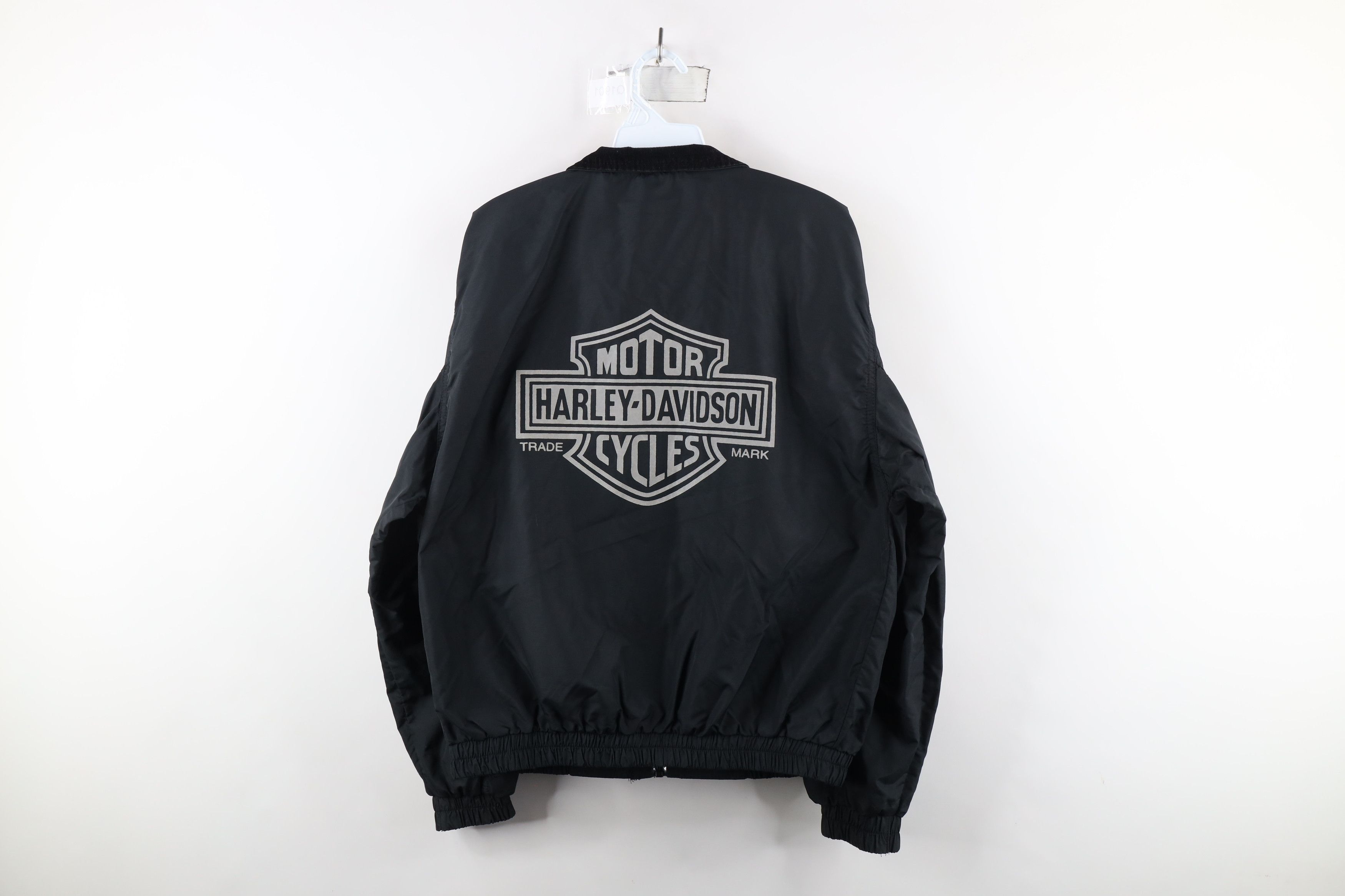 Harley Davidson × Vintage Vintage 90s Harley Davidson Out Reflective Bomber Jacket USA Size US S / EU 44-46 / 1 - 12 Thumbnail