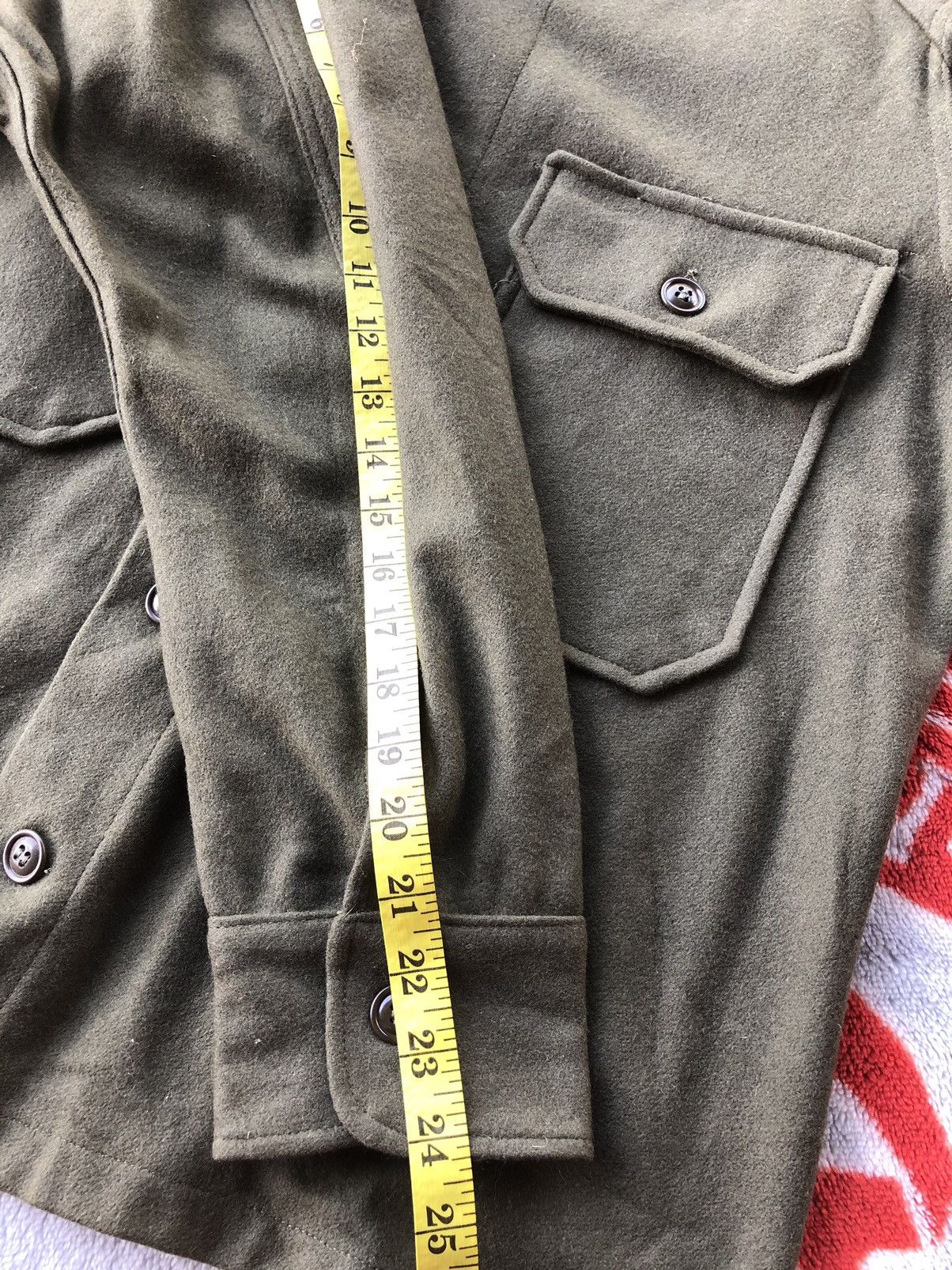 Vintage Vintage Army Green Wool Jacket Size US M / EU 48-50 / 2 - 11 Thumbnail