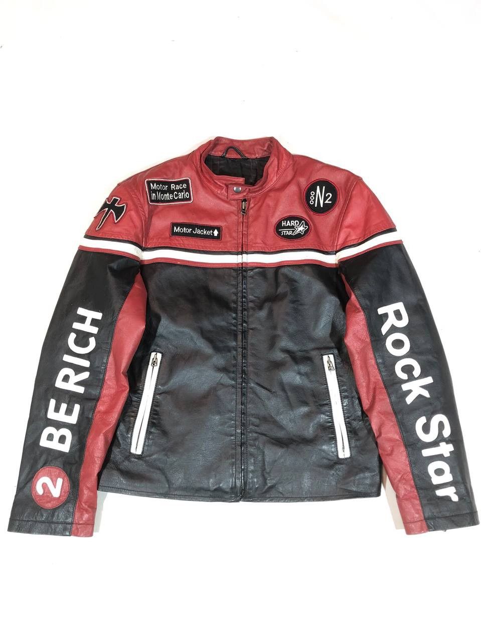 Other Berich Rock Star Monte Carlo Racing Moto Leather Jacket Size US M / EU 48-50 / 2 - 1 Thumbnail