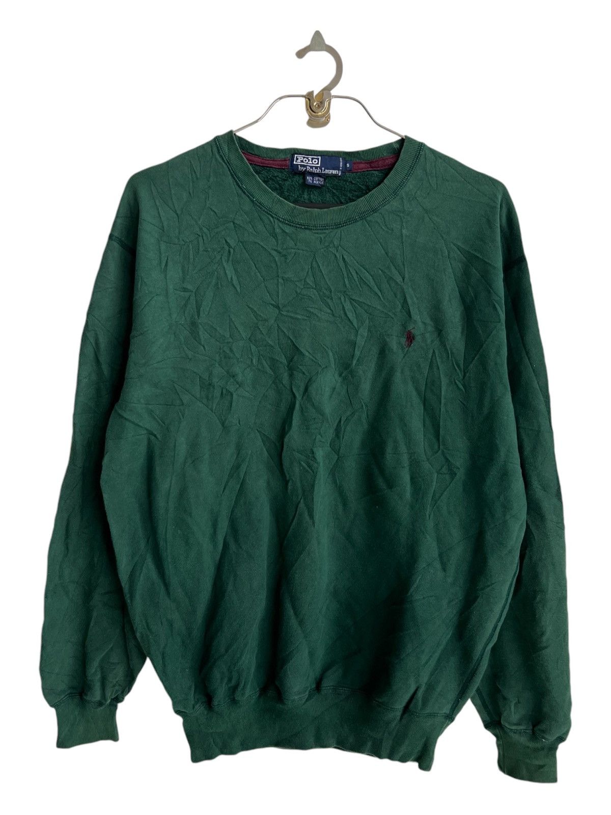 Lo Life × Polo Ralph Lauren × Vintage Y2K Polo Ralph Lauren Small Pony Logo Oversized Sweatshirt Size US S / EU 44-46 / 1 - 1 Thumbnail