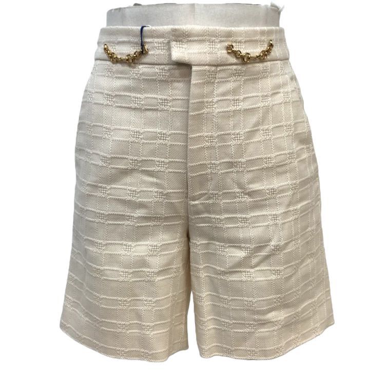Gucci Gucci Checkered Chain Detail Shorts Size 36 Size 25" / US 0 / IT 36 - 1 Thumbnail