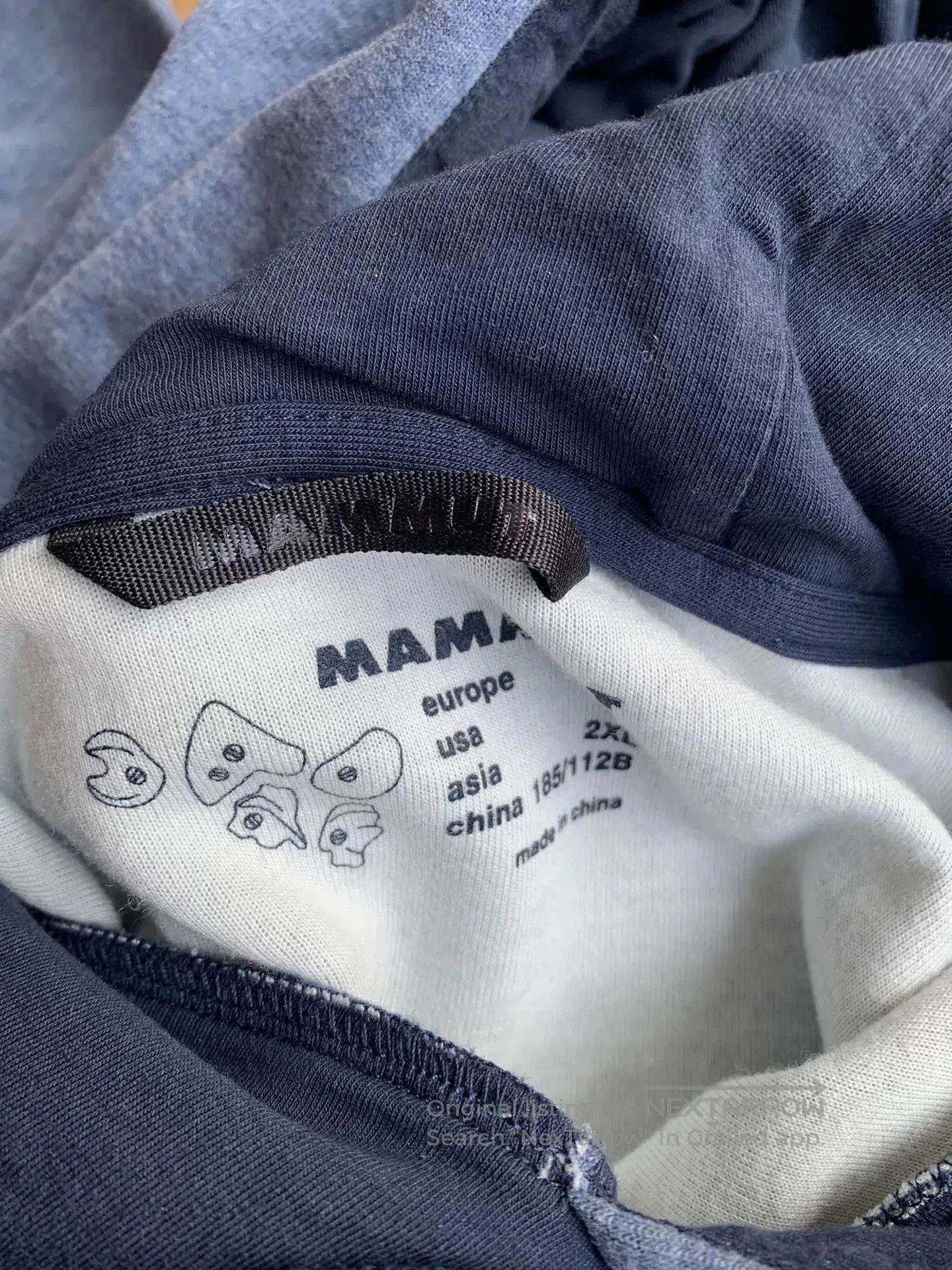 Mammut mammut logo men's hoodie in blue. Size US XXL / EU 58 / 5 - 4 Thumbnail