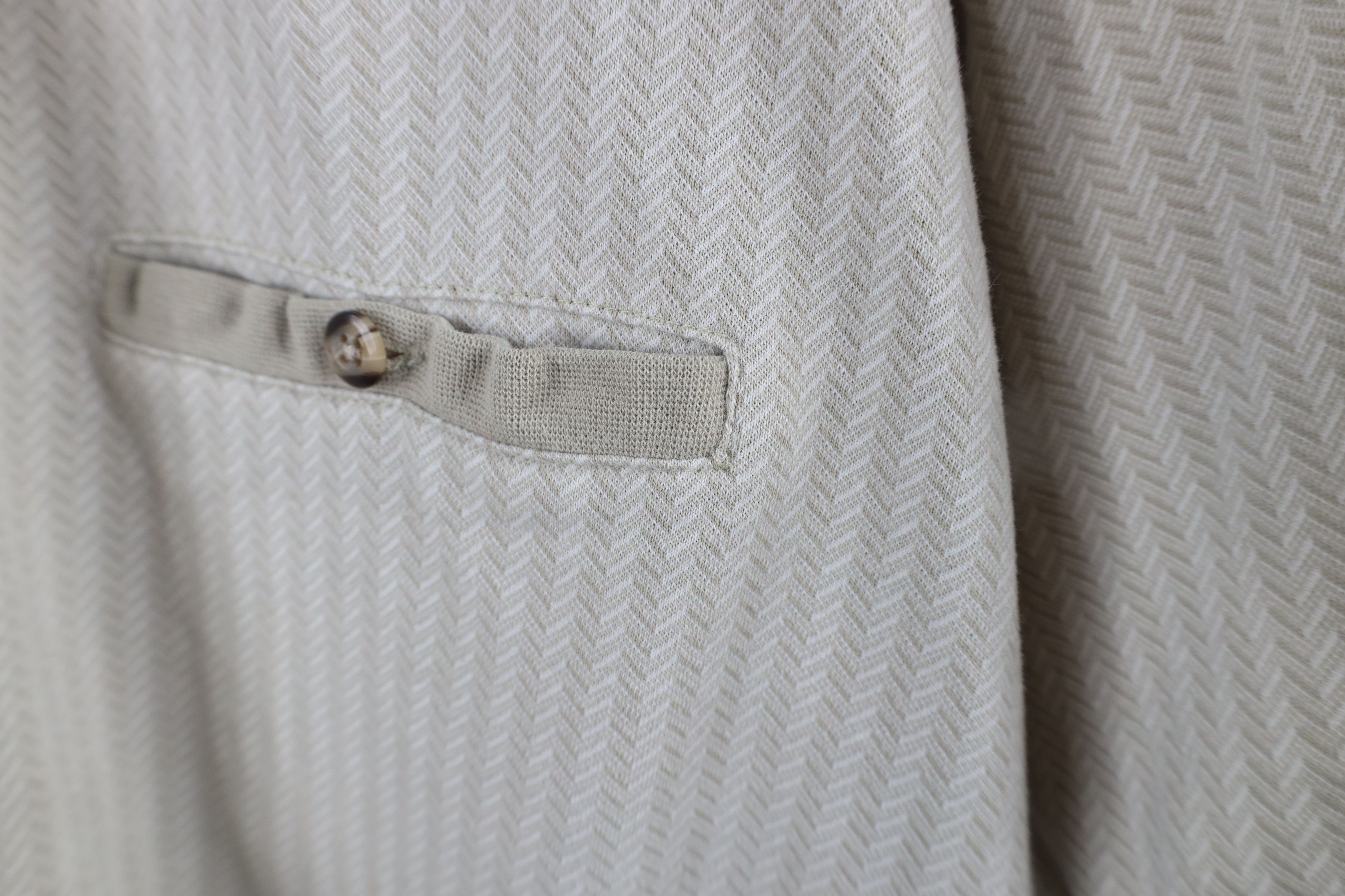 Vintage Vintage 90s Streetwear Herringbone Pullover Polo Shirt Mafia Size US XL / EU 56 / 4 - 6 Thumbnail