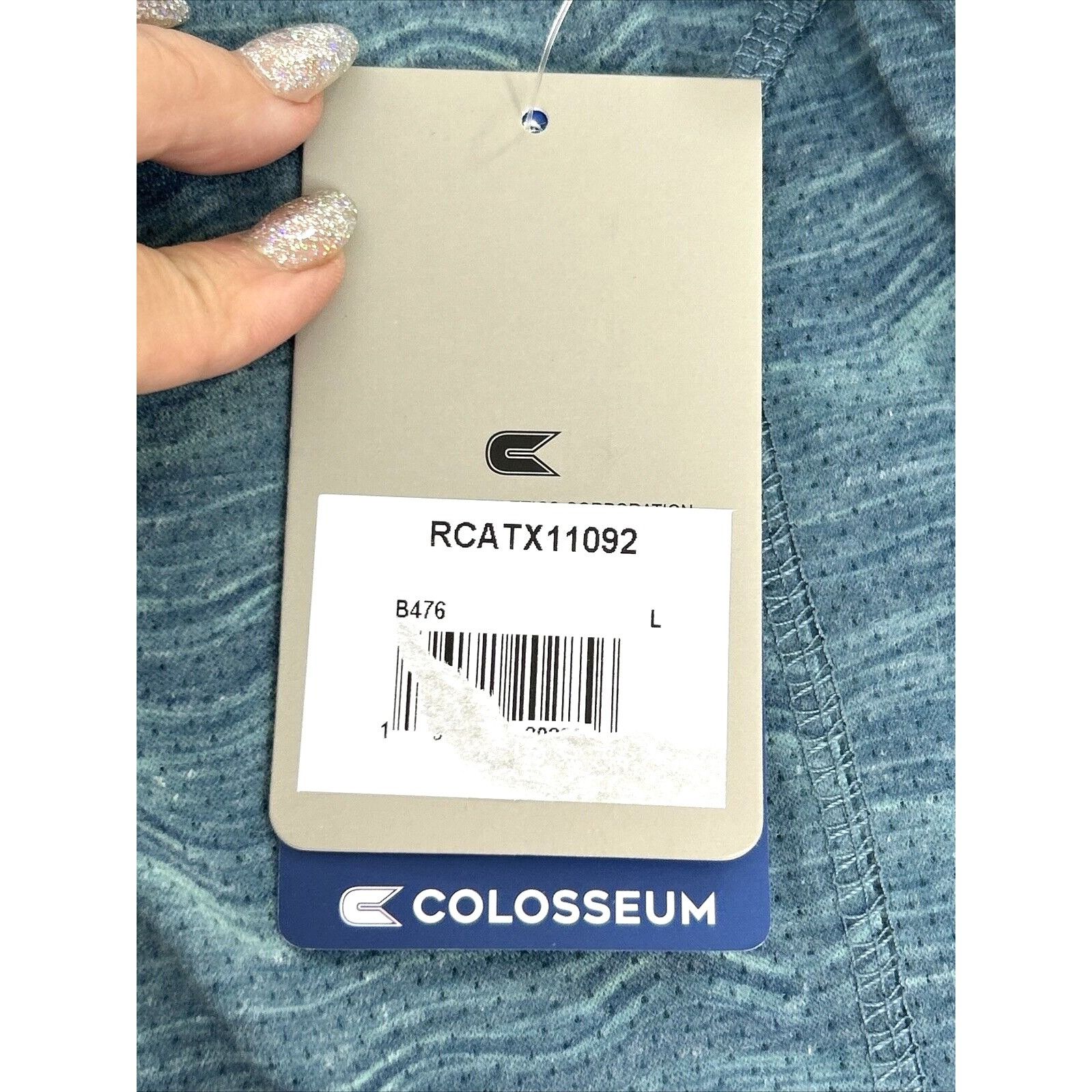 Colosseum Athletics Colosseum Men’s Mesh Training Sleeveless Shirt L Blue-Green Size US L / EU 52-54 / 3 - 13 Thumbnail