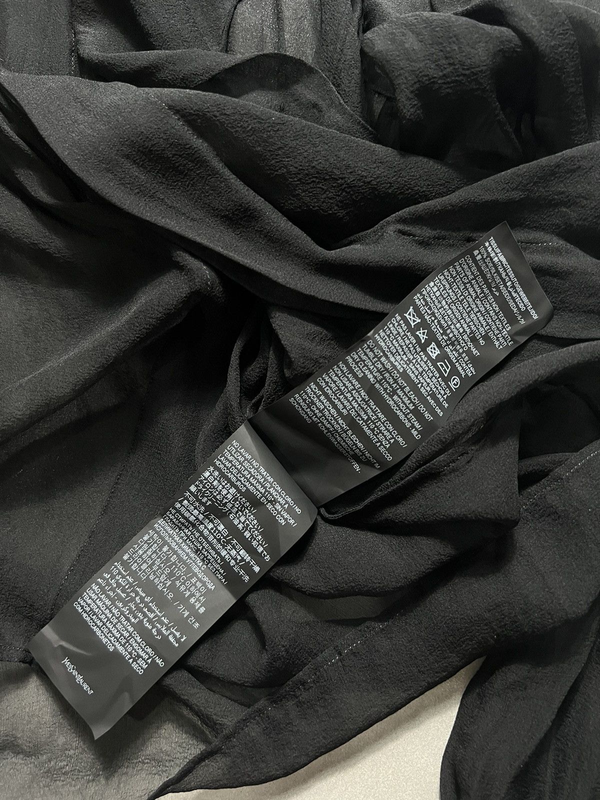 Saint Laurent Paris Saint Laurent Paris - S/S '22 Mesh Buttondown Longsleeves Size M / US 6-8 / IT 42-44 - 8 Thumbnail