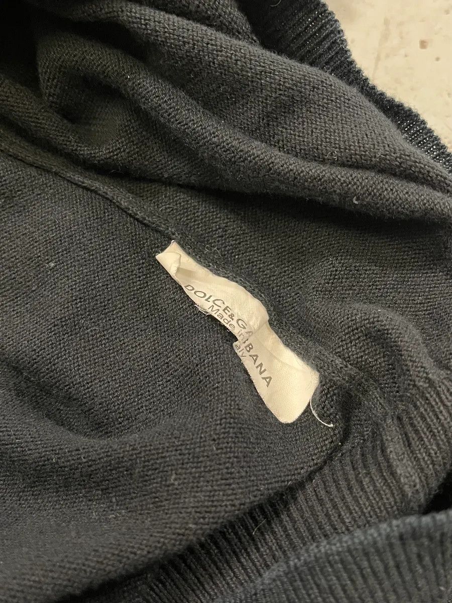 Dolce & Gabbana AW2003 Dolce & Gabbana Black Wool Tapes Sweater Size US S / EU 44-46 / 1 - 9 Thumbnail