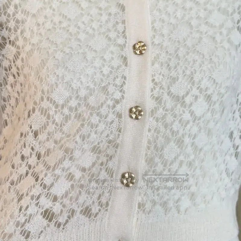 Chanel Chanel White Alpaca Wool Puff Sleeve Cardigan . Size S / US 4 / IT 40 - 7 Thumbnail