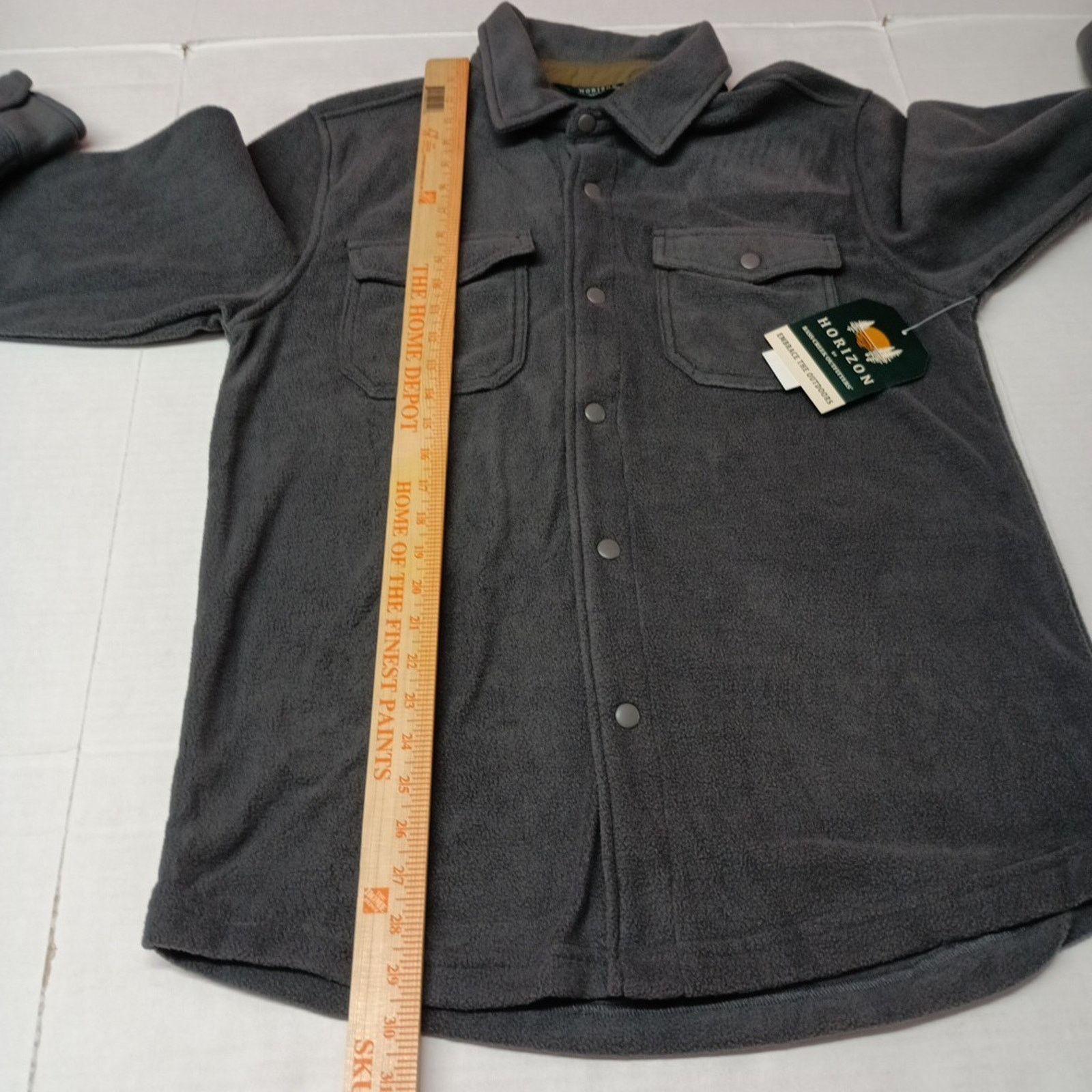 Other Horizon by Bass Creek Gray Fleece Snap Shirt Jacket Men’s M Size US M / EU 48-50 / 2 - 6 Thumbnail