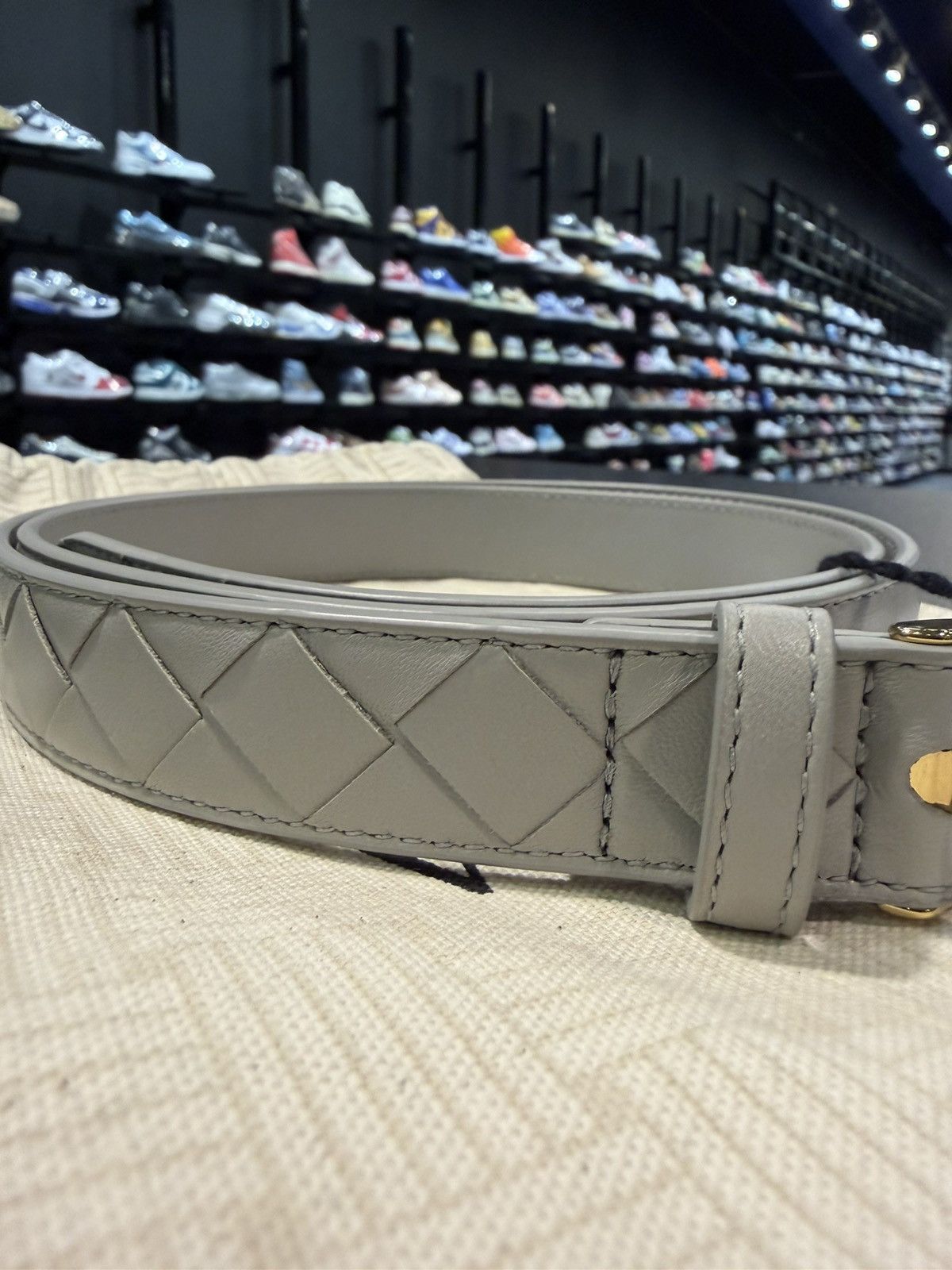 Bottega Veneta Bottega Veneta Intrecciato Leather Belt New w Tags Size ONE SIZE - 4 Thumbnail