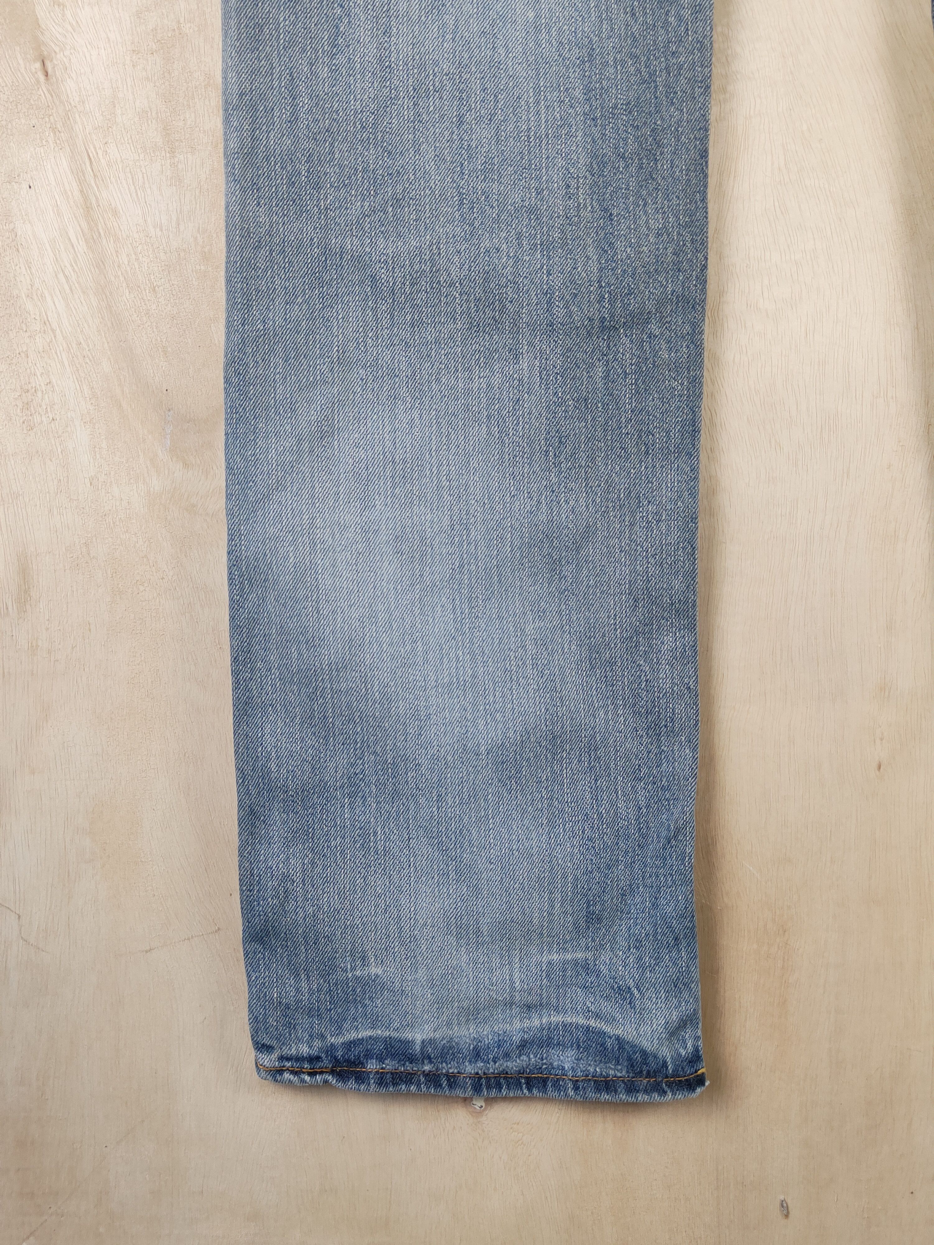 Japanese Brand Pbi Blue Faded Distressed Ripped Jeans #S2474 Size 29" - 9 Thumbnail