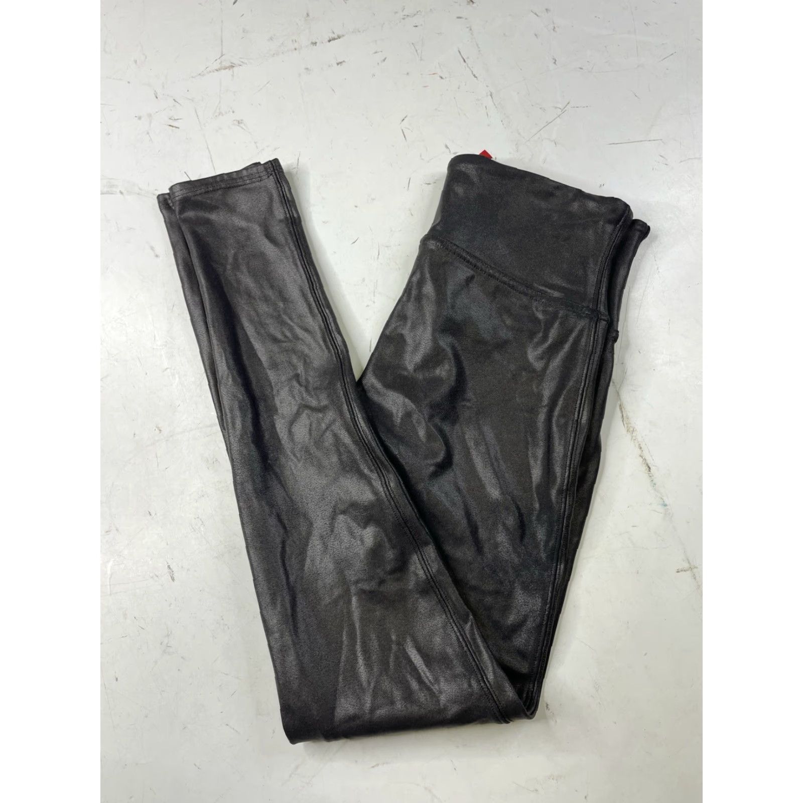 Spanx Spanx Black Faux Leather Leggings Womens Medium High Waist Stretch 2437Q Leggings Casual Activewear Formal Womens Size 32" / US 10 / IT 46 - 8 Thumbnail