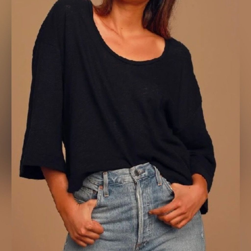 Free People Free people fresh start linen blend top size medium Size L / US 10 / IT 46 - 2 Thumbnail