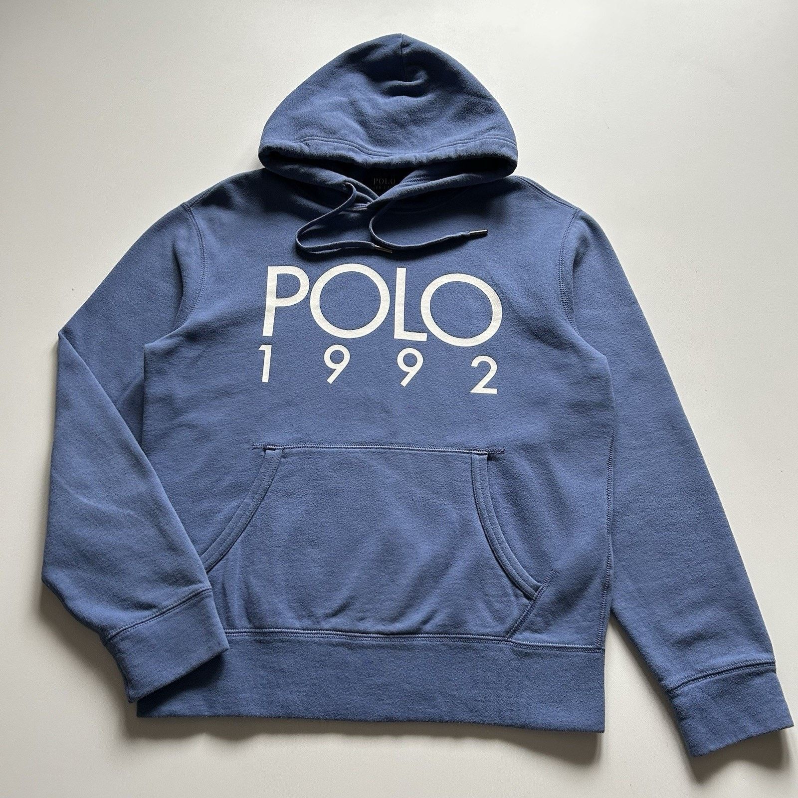 Polo Ralph Lauren 1992 Hoodie Small Blue Retro Vintage Y2K