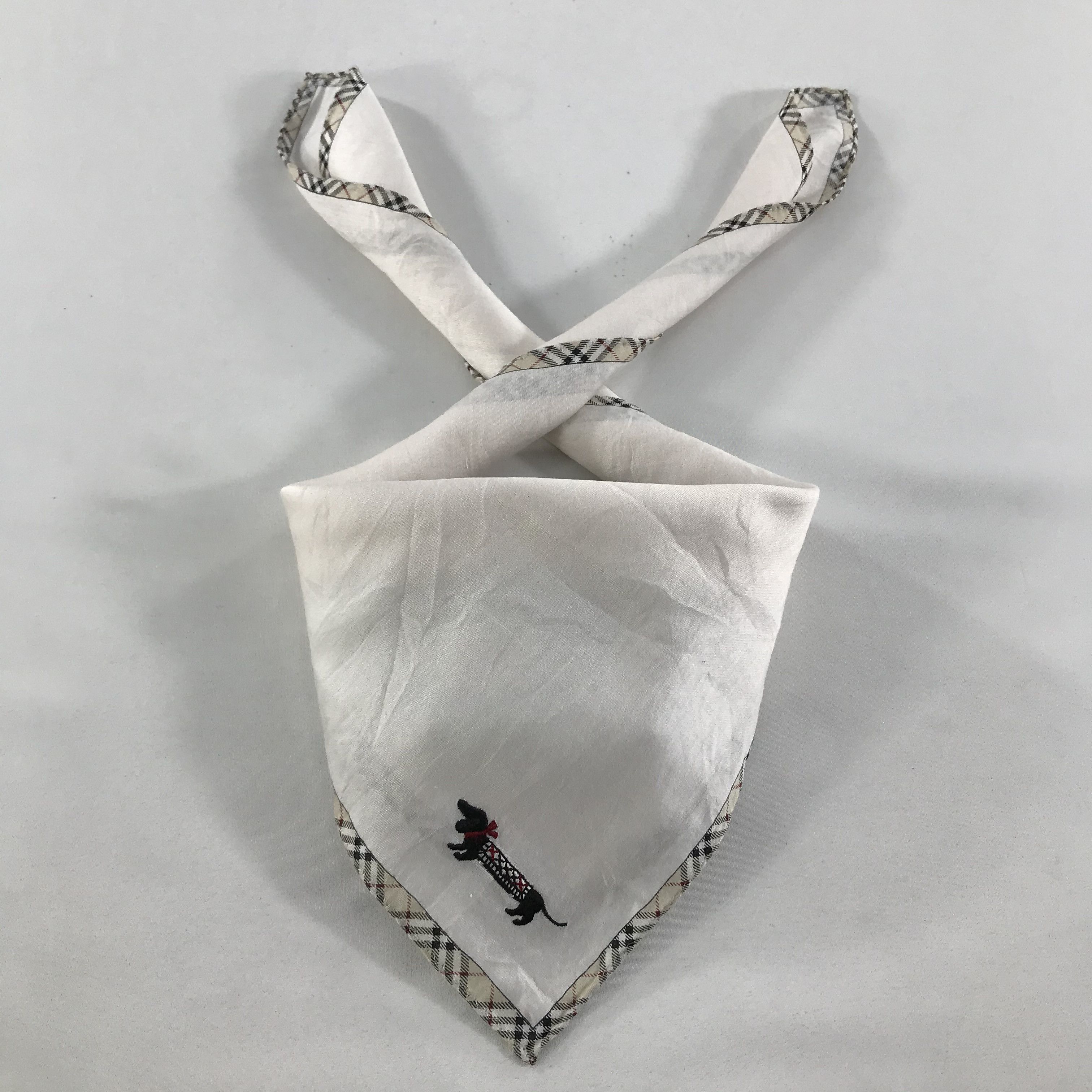 Burberry × Vintage Burberry Bandana / Handkerchief / Neckerchief - S1527 Size ONE SIZE - 3 Thumbnail